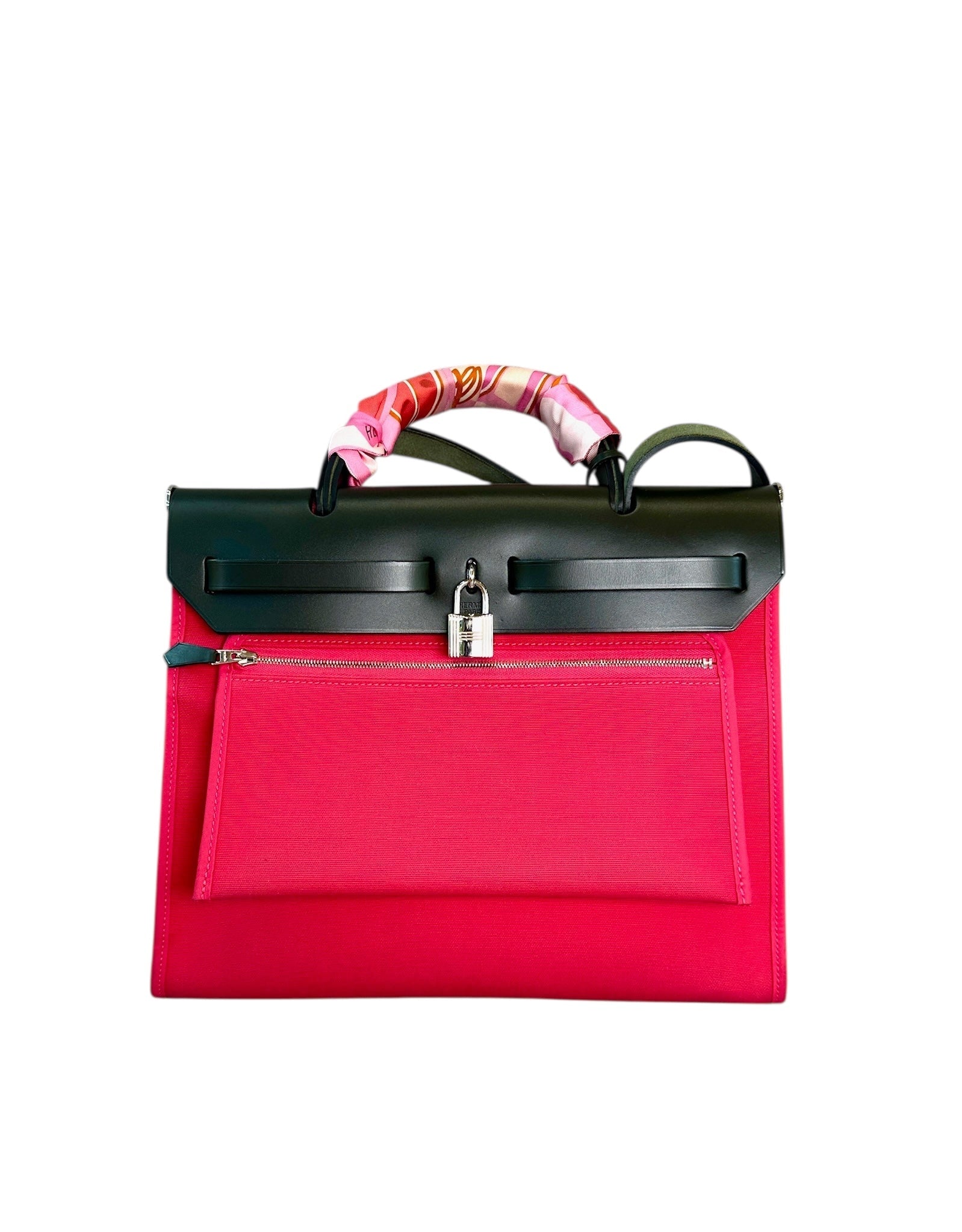 Hermes Pink Herbag Zip 31 - Full Set