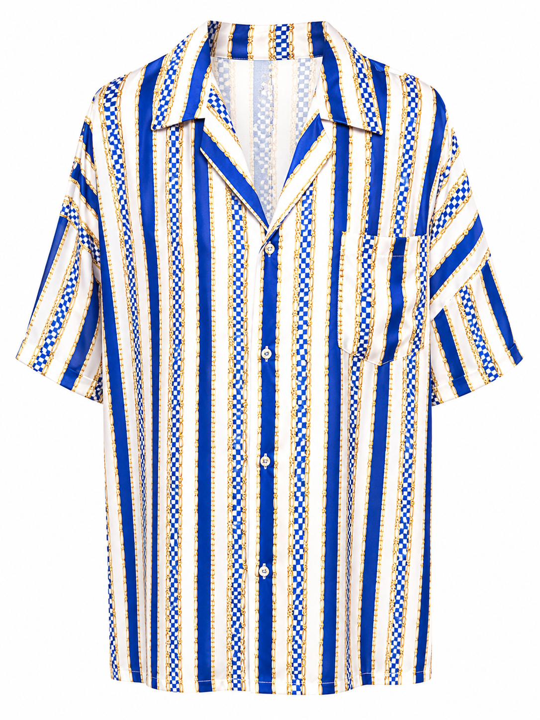 SHIRT ARTY STRIPES BLUE CHAIN MCL11769
