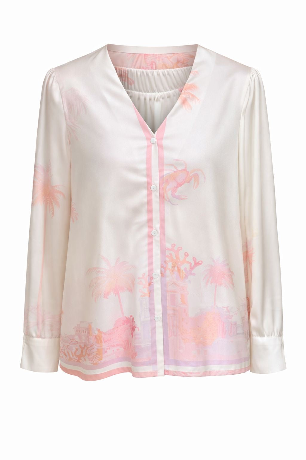 SHIRT CURTIA LOBSTER OFF WHITE PINK MCL00606