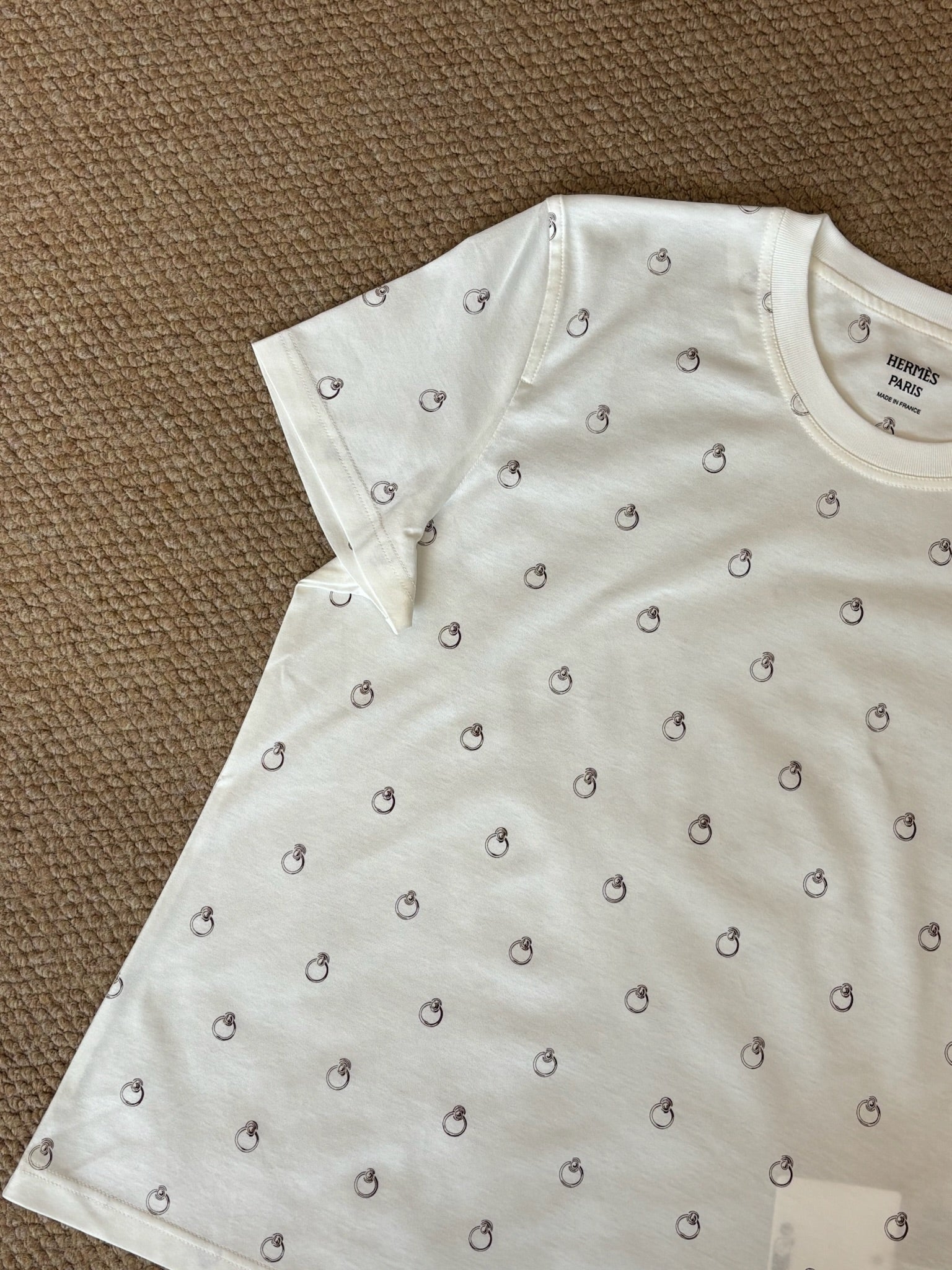 Size 40 - Hermès "Anneau Finesse" straight t-shirt