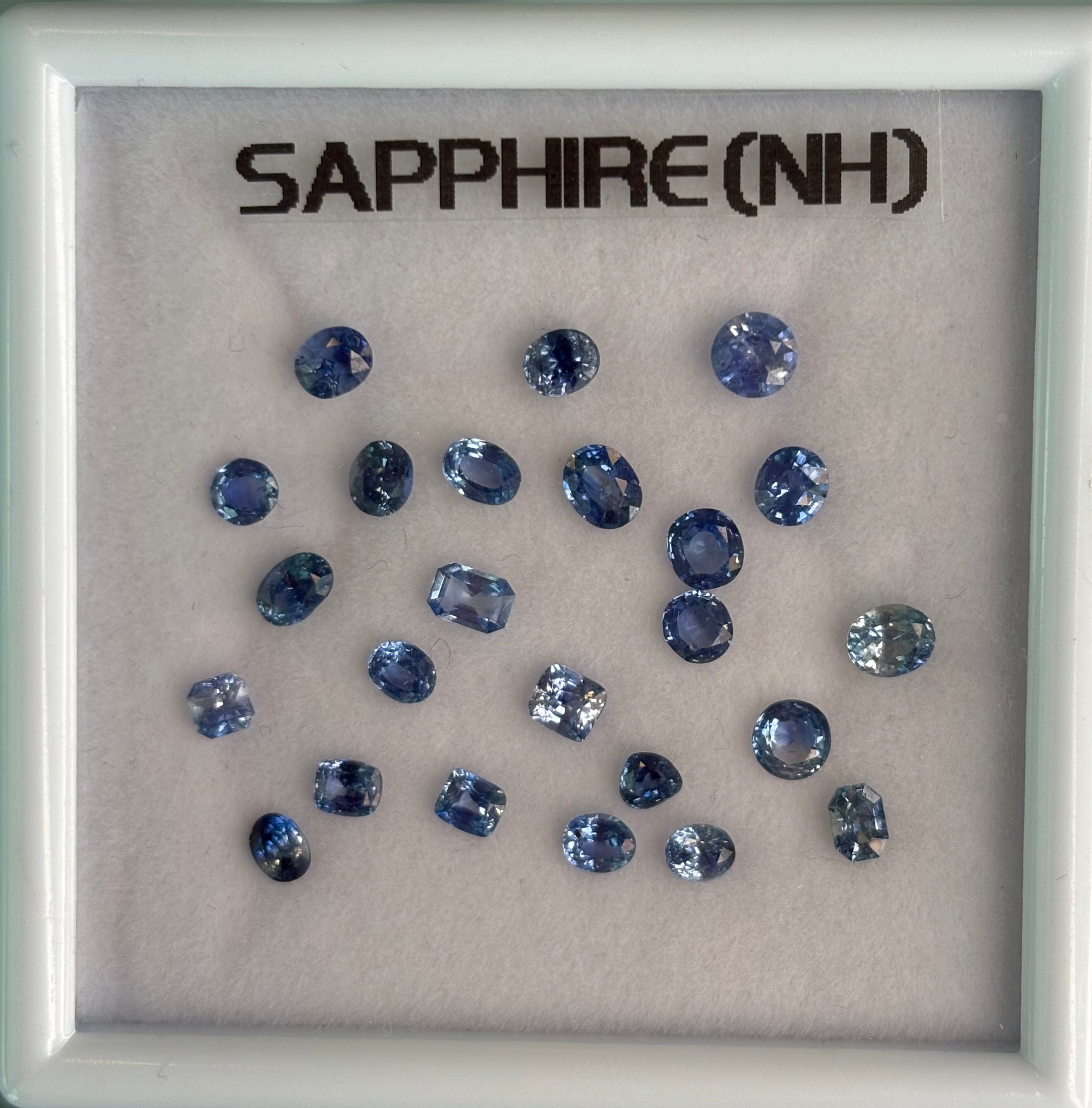 No Heat Blue Sapphire Set 2pcs  DXBCS5705