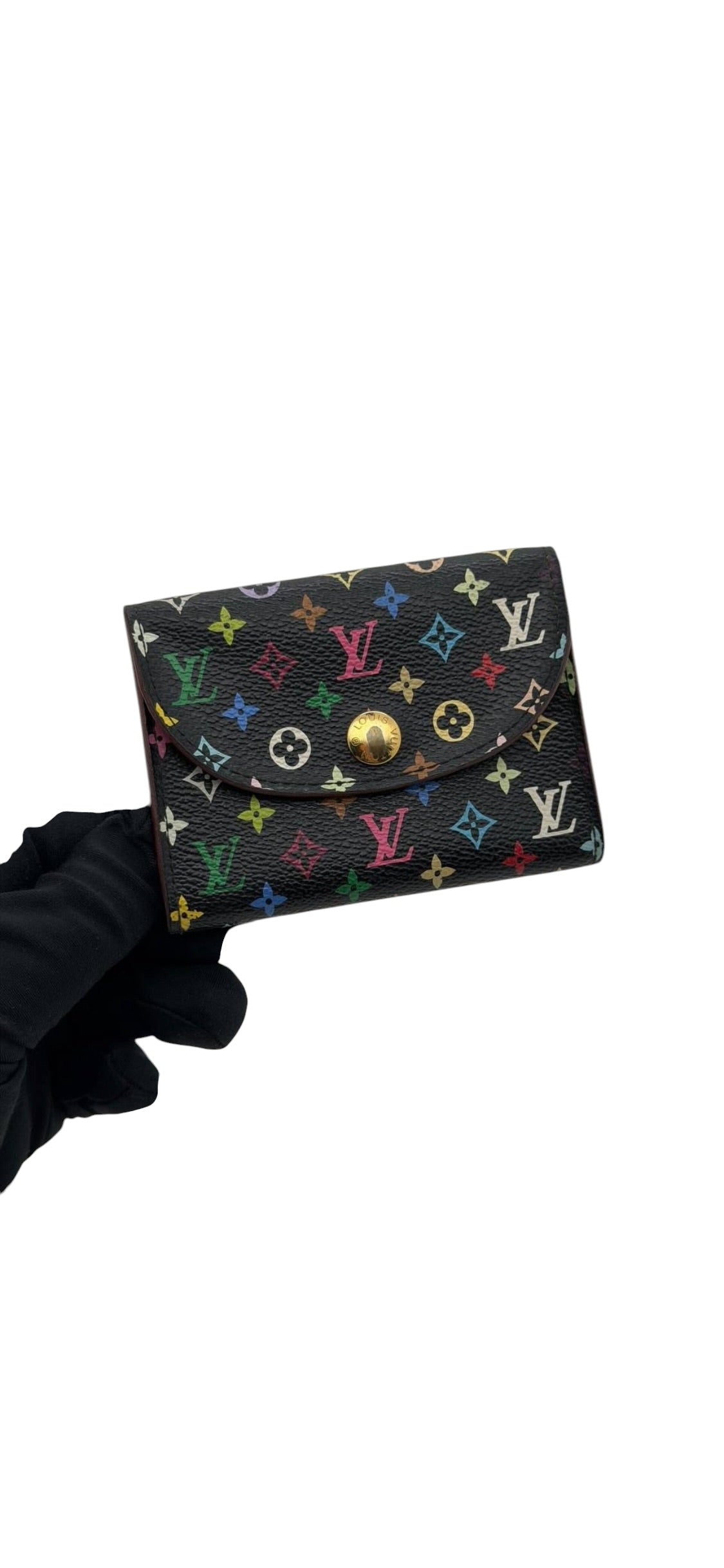 Louis Vuitton Multicolour Card Holder Black  DLT8153