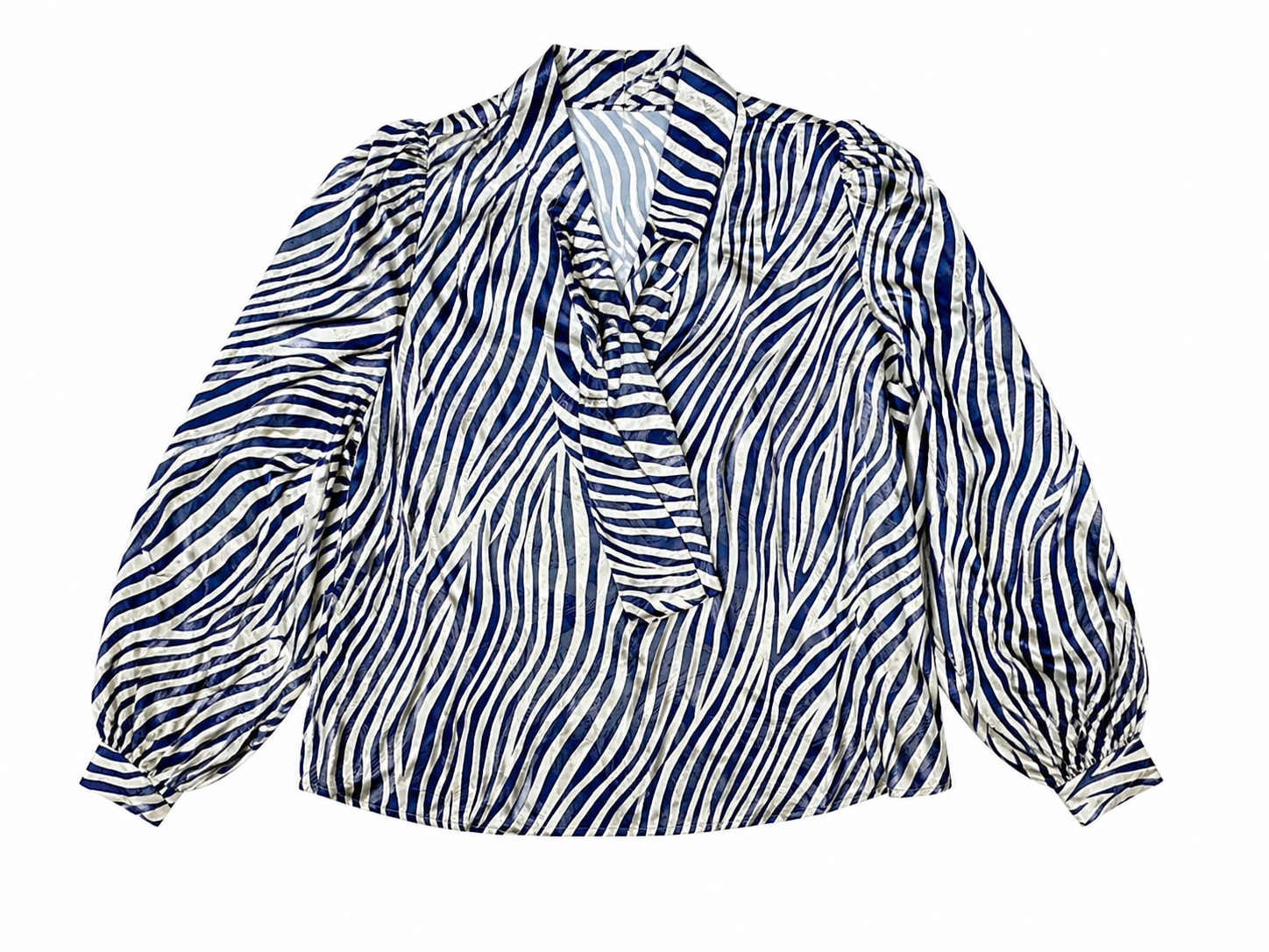 SHIRT ZOE ZEBRA NAVY WAVE SILK MCL13105