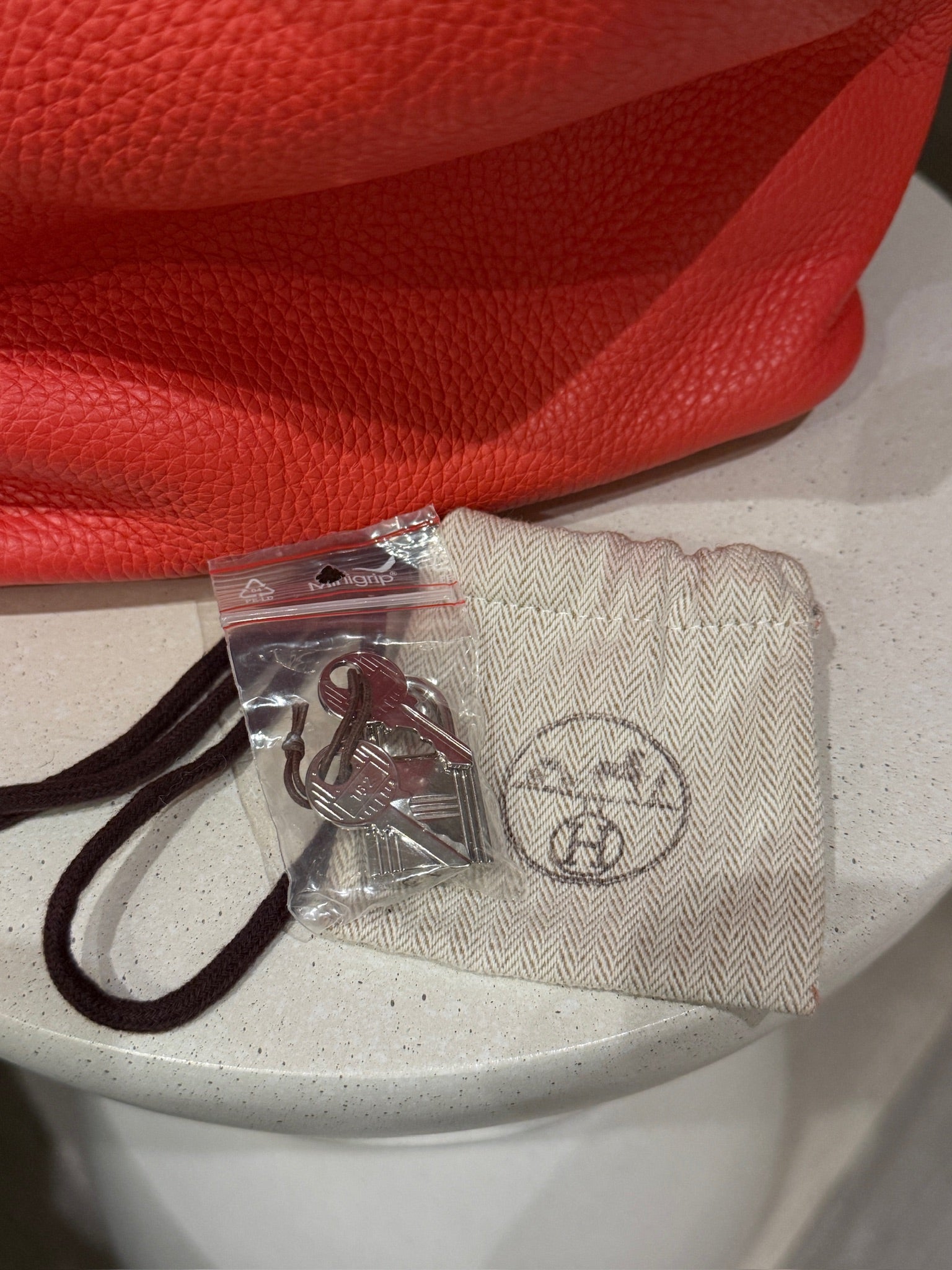 Hermès Picotin Lock 22 Clemence Rose Jaipur Palladium Hardware Stamp C