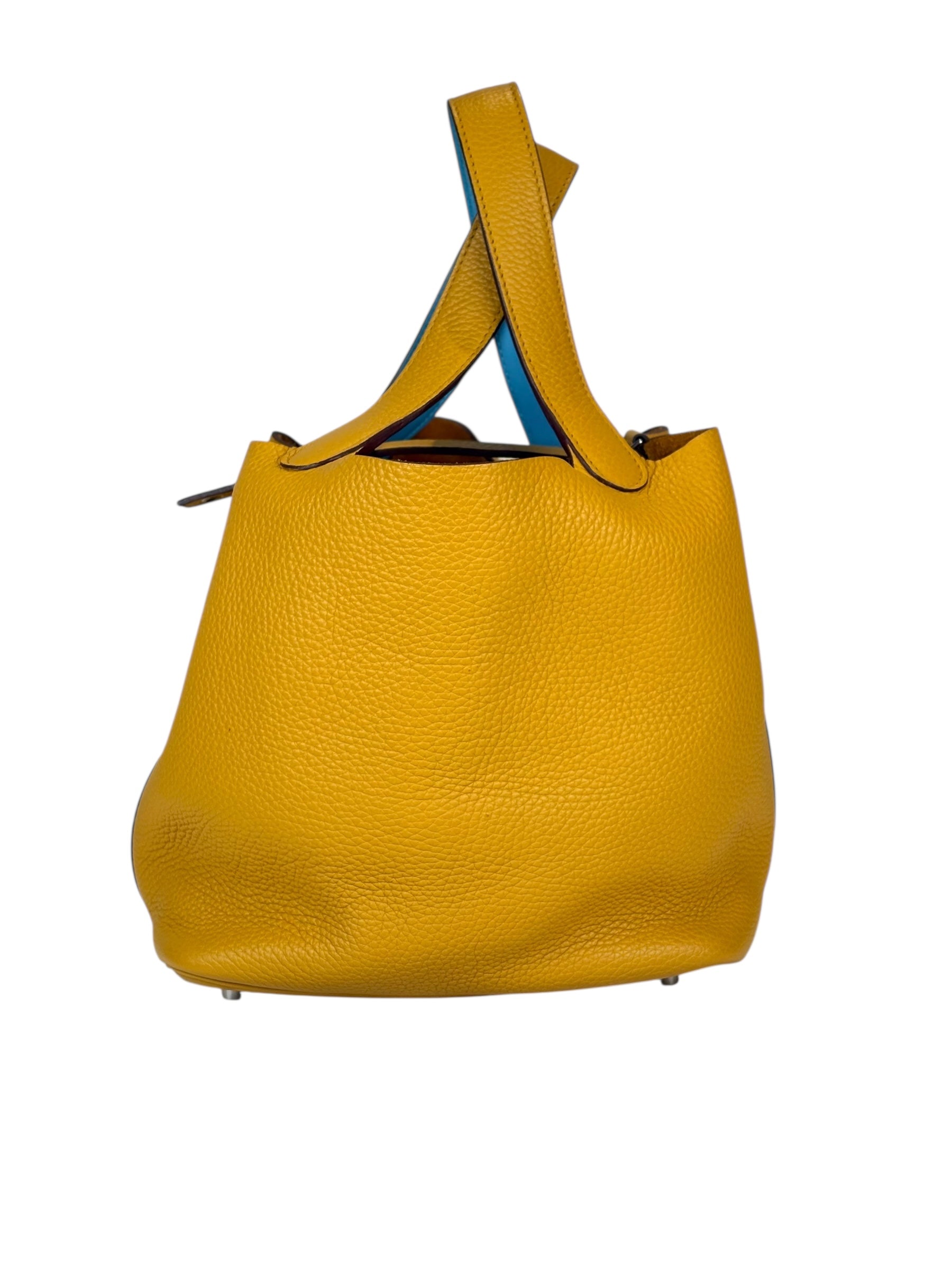 Hermes Picotin 22 Amber Clemence