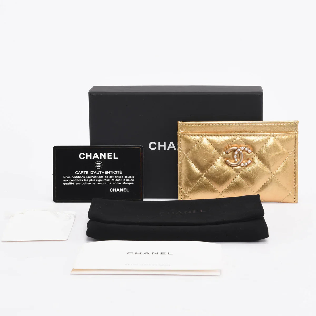 Chanel Gold Card Holder