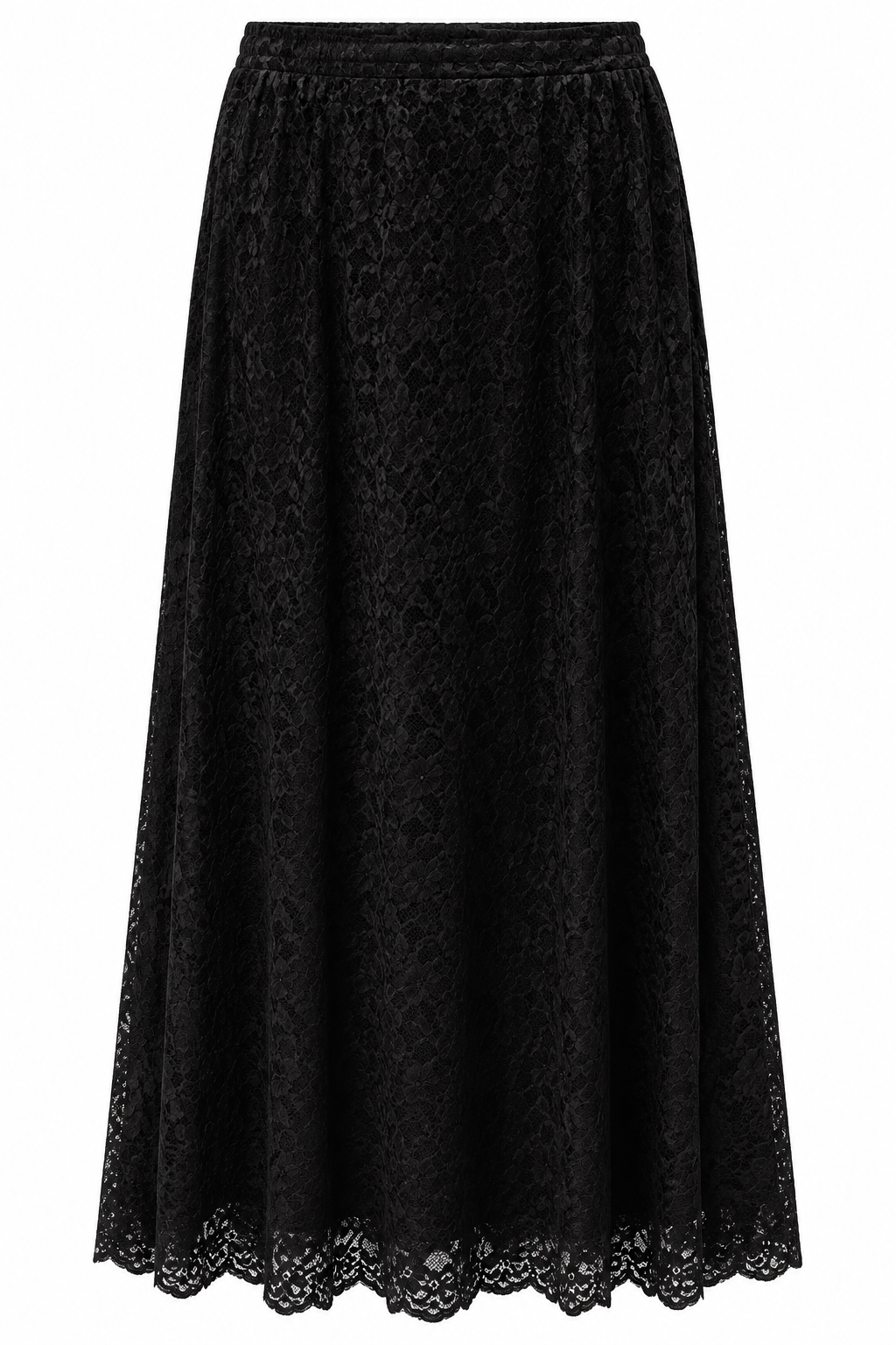 SKIRT DIANA LACE COTTON LINING BROWN BLACK MCL13577