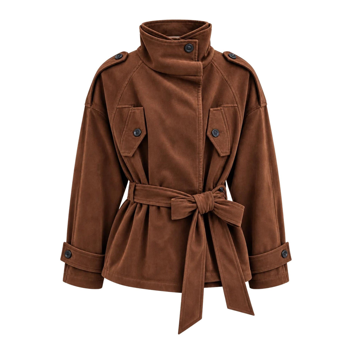 BELTED MILITARY JACKET قميص “ELENA STAKHOVA”
