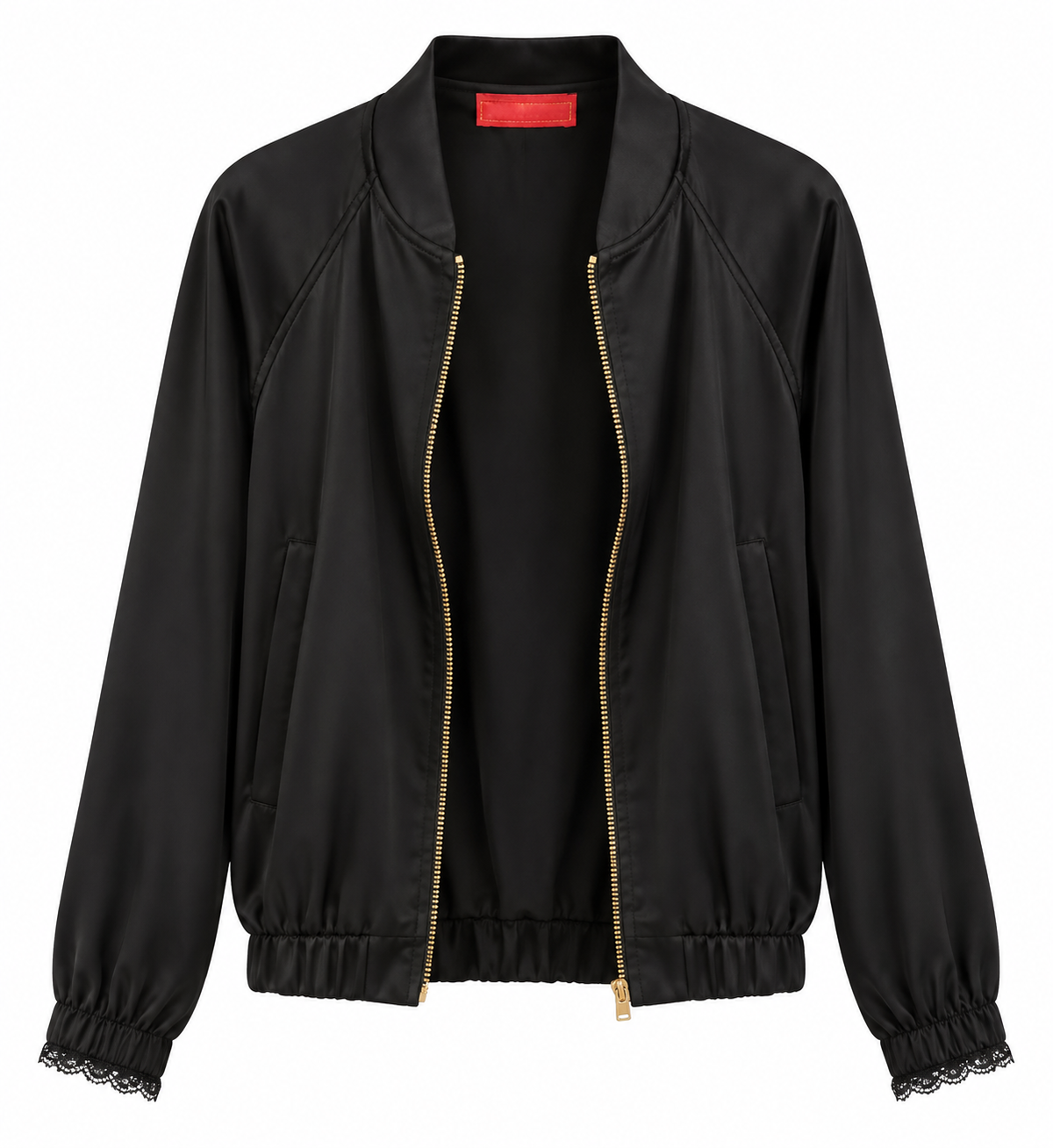CAPE BOMBER BLACK LACE SLEEVES MCL13376