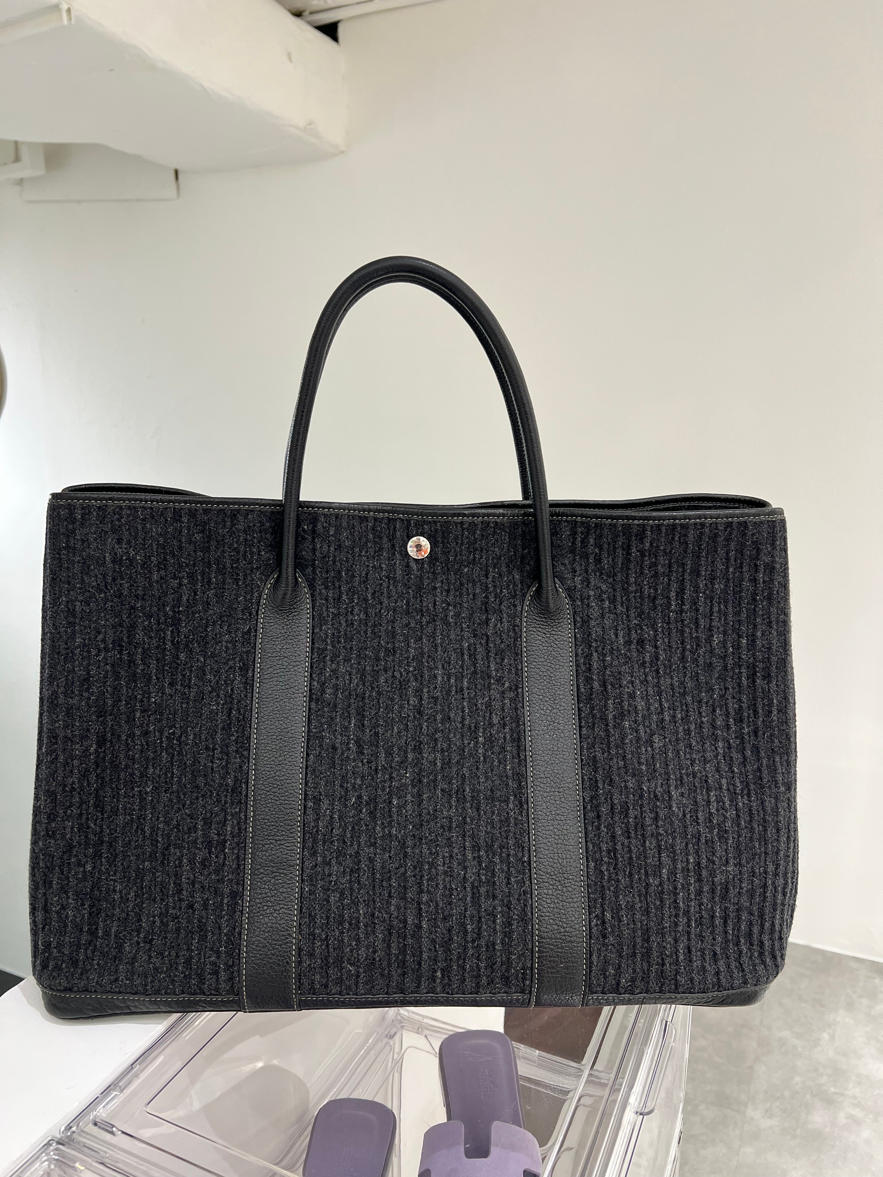 Hermes Vintage Garden Party 43 Grey #J Square (Y2006) - Bag only SYCH4188