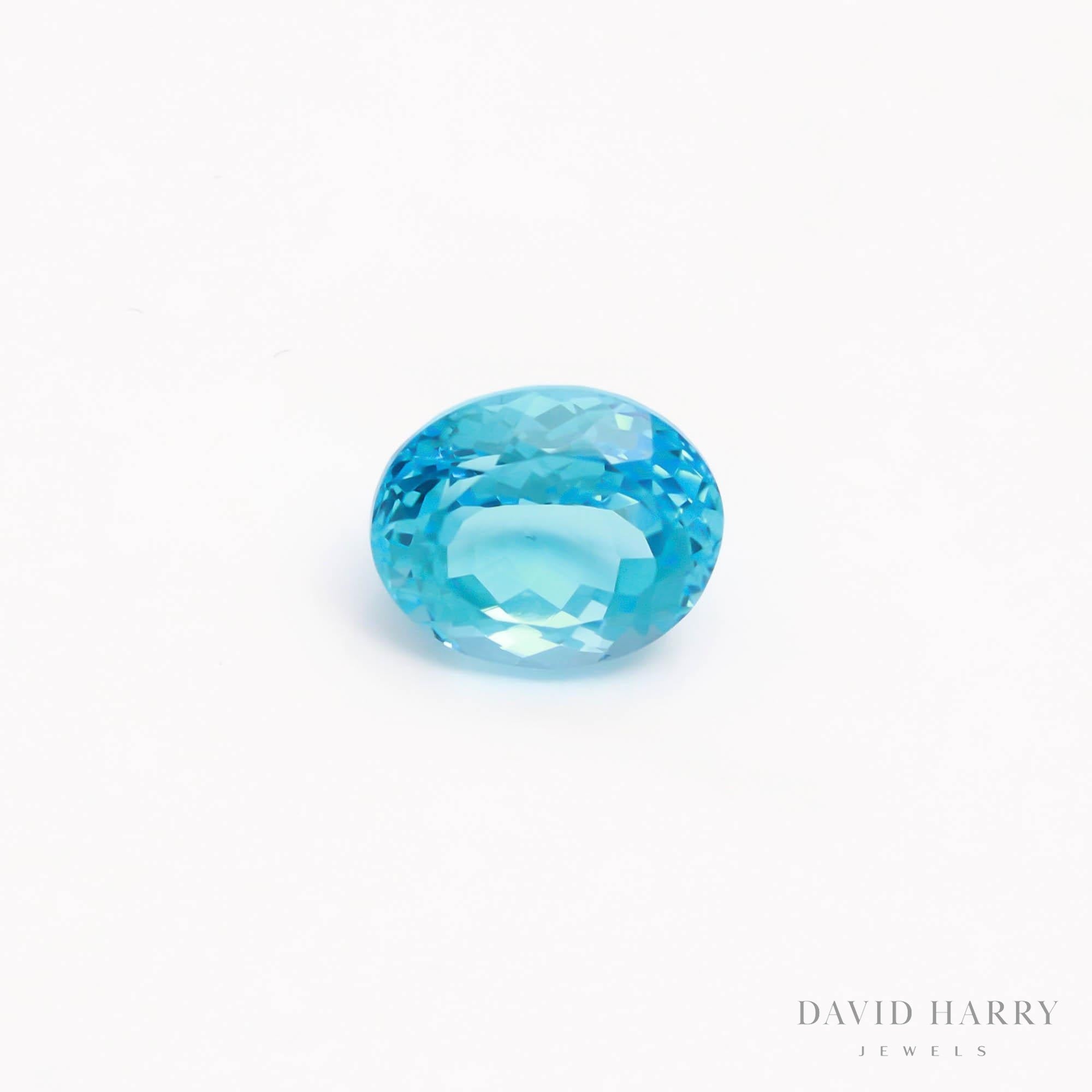 12.4ct Swiss Blue Topaz