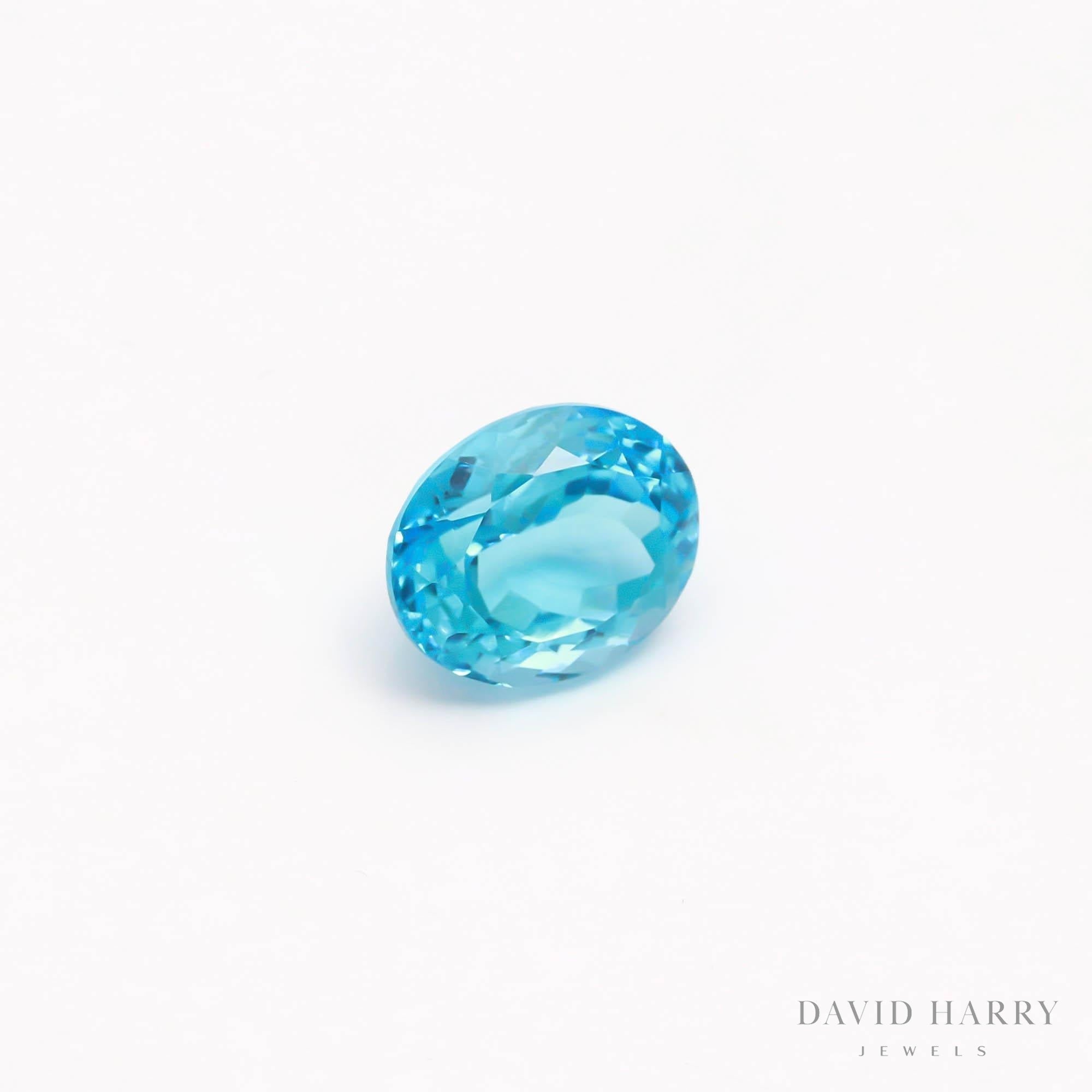 12.4ct Swiss Blue Topaz