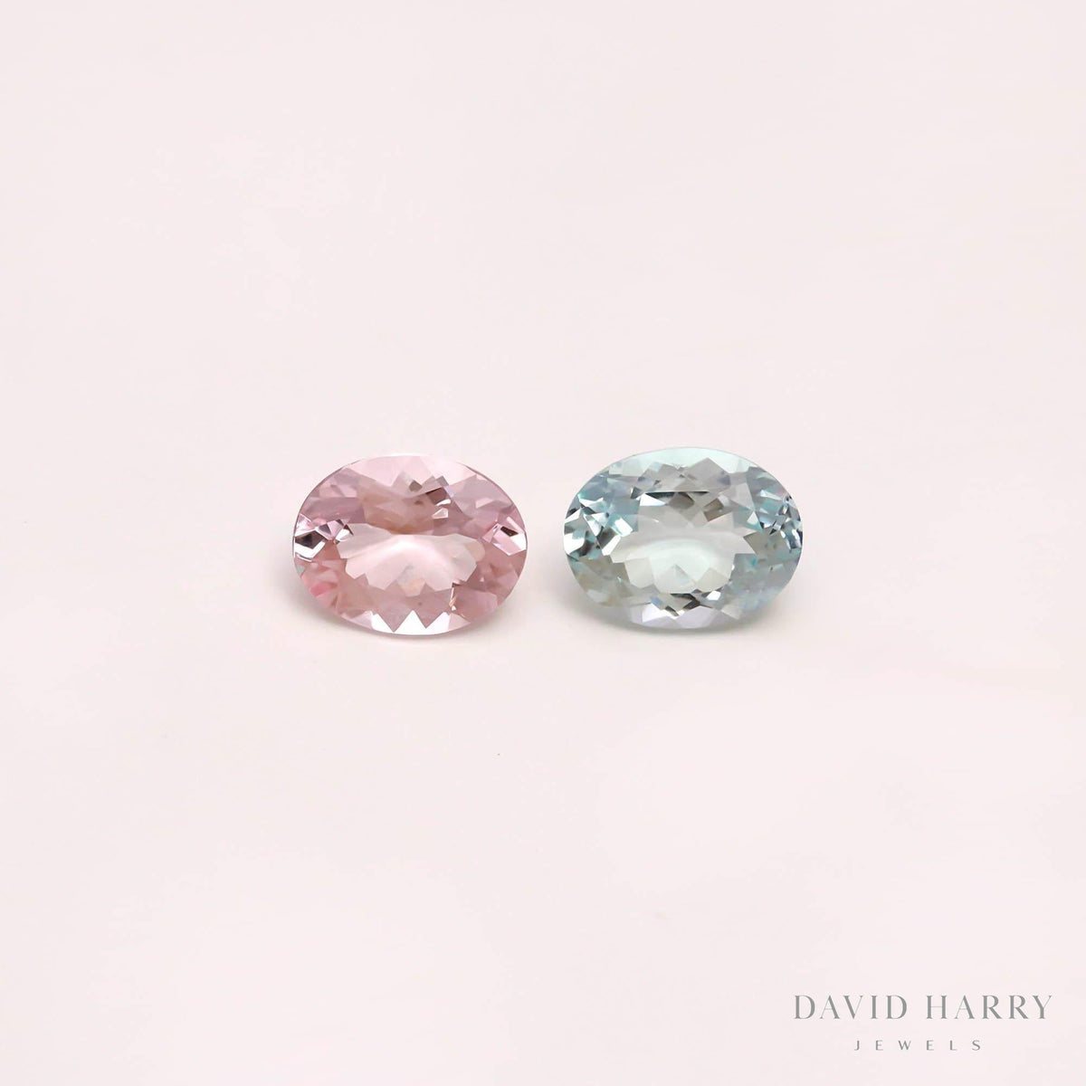 3.13ct Aquamarine & Morganite Pair