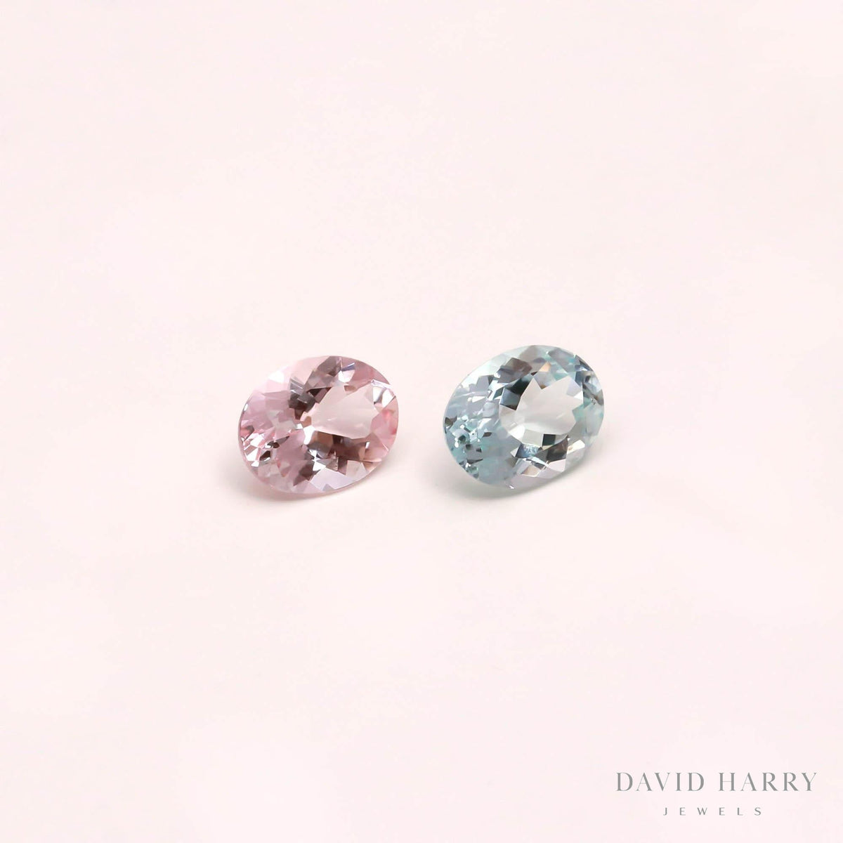 3.13ct Aquamarine & Morganite Pair