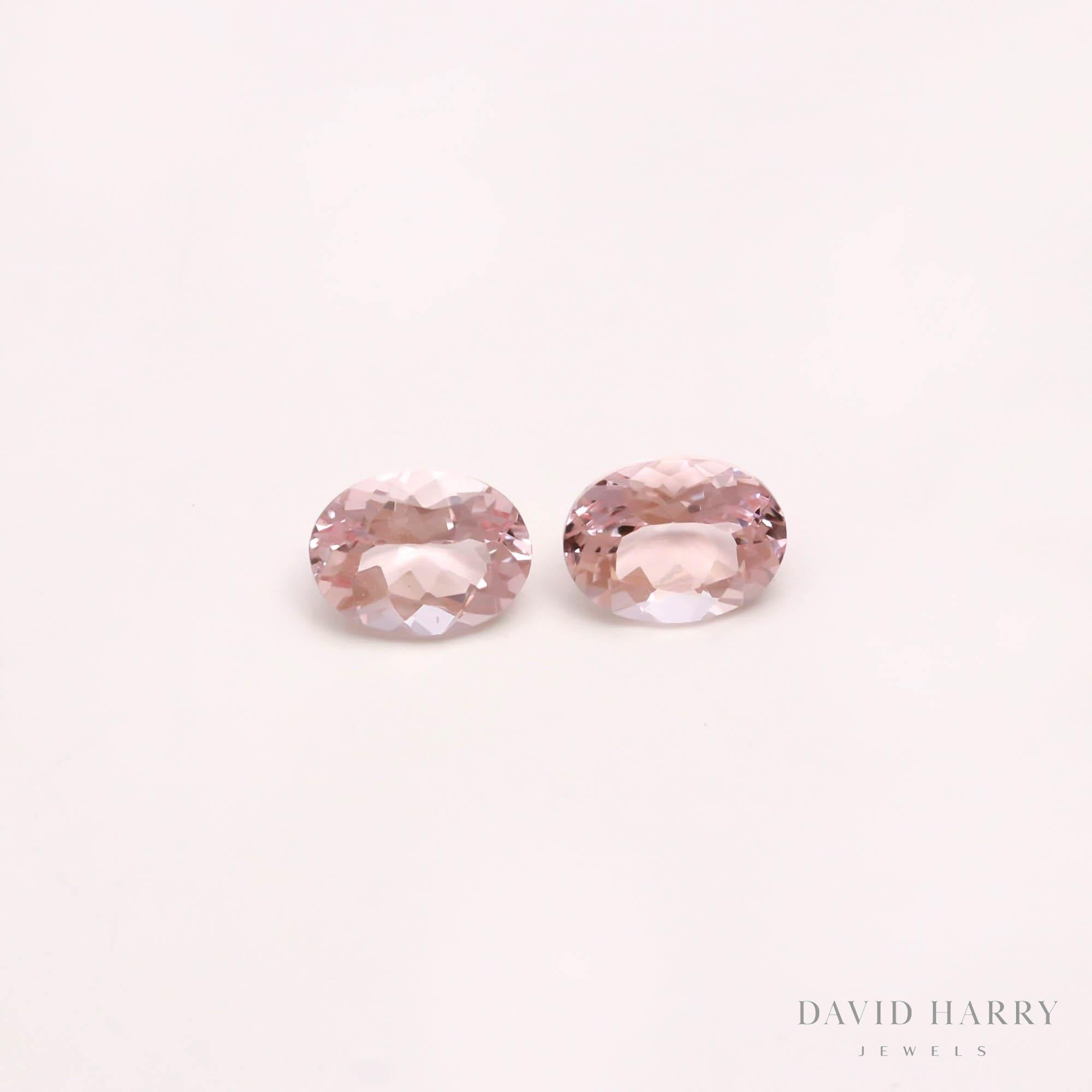 2.36ct Pink Morganite Pair
