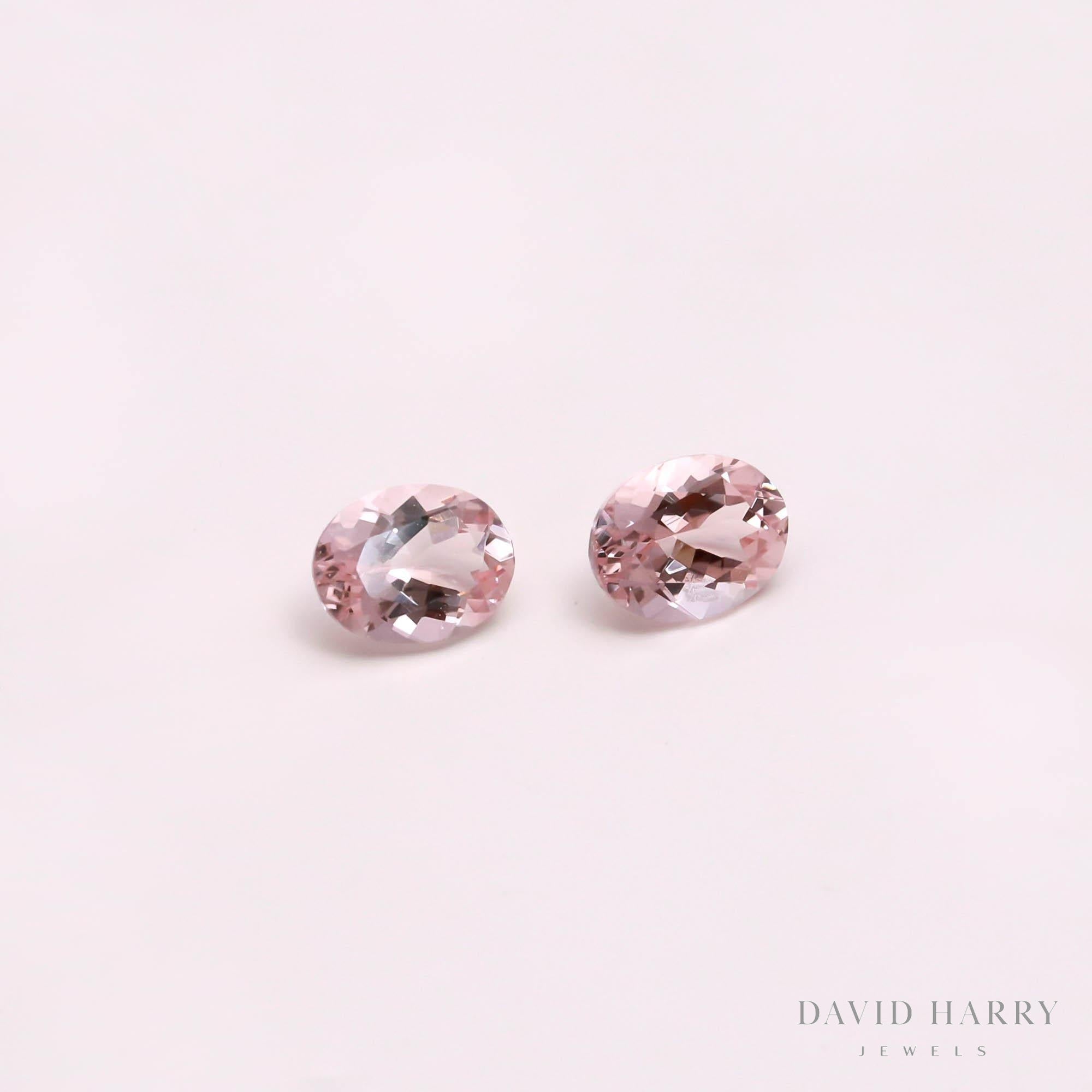 2.36ct Pink Morganite Pair