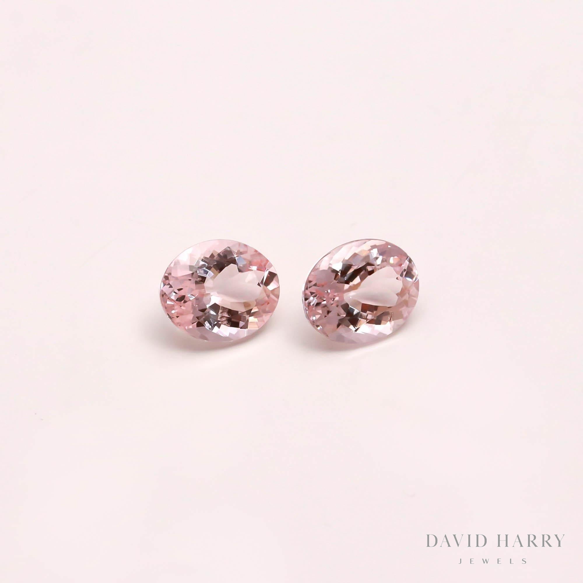 5.14ct Pink Morganite Pair