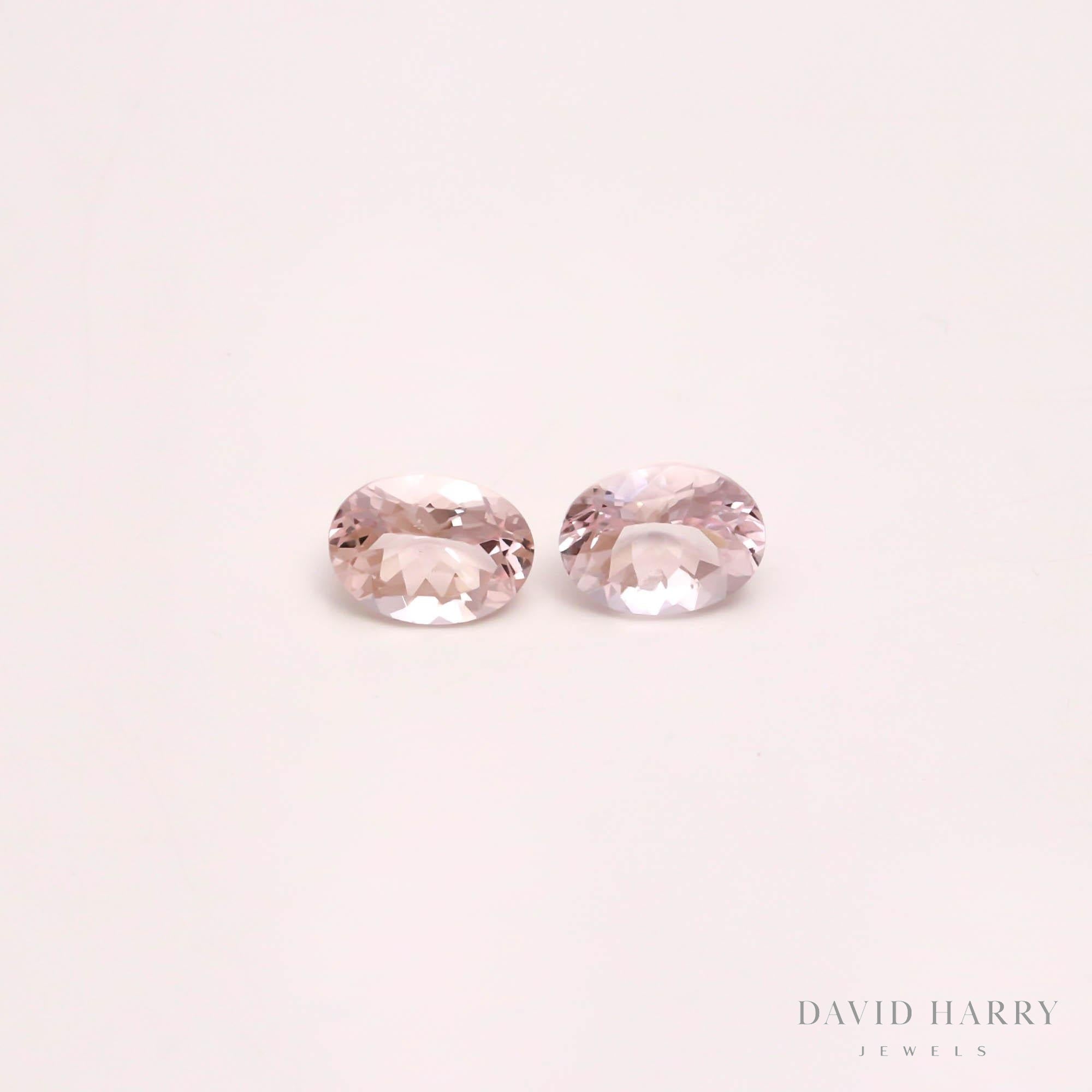 2.25ct Pink Morganite Pair