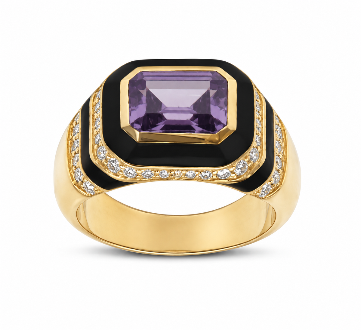 Kyma Dome Ring 18K Yellow Gold THOA001