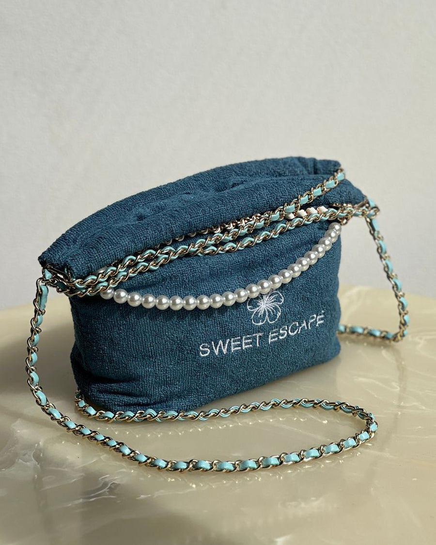 SWEET ESCAPE - Blue Terry Bag