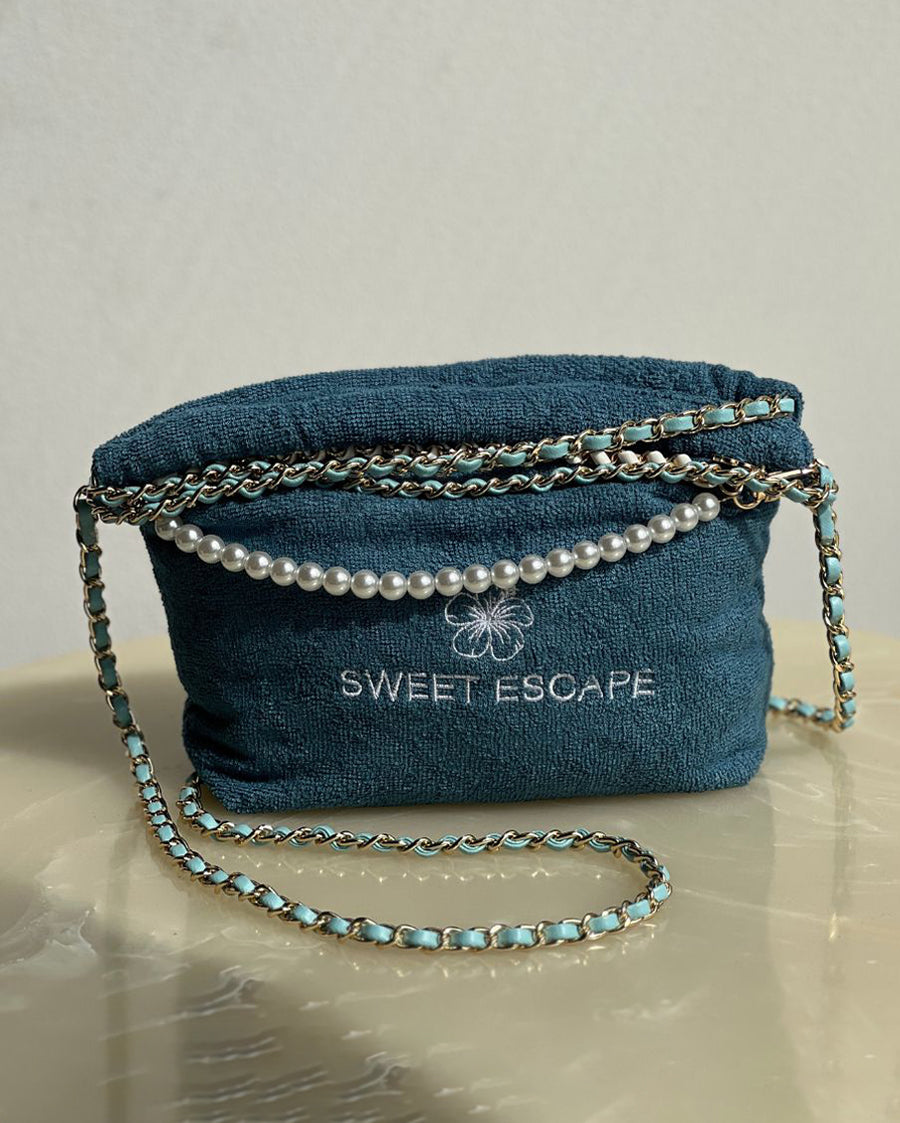 SWEET ESCAPE - Blue Terry Bag