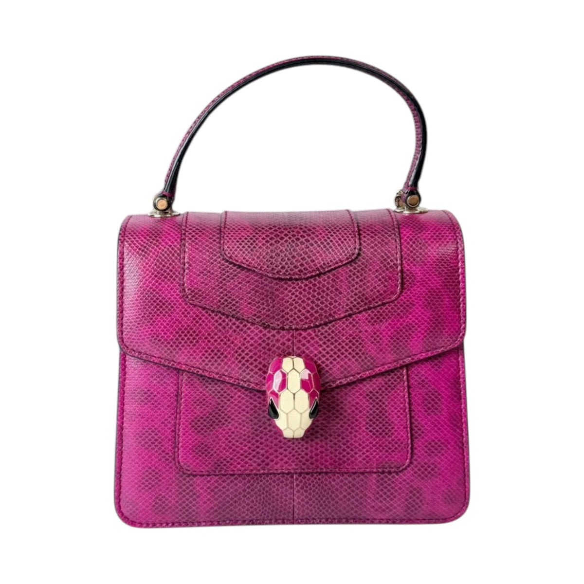 Bvlgari Purple Serpenti Bag Top Handle