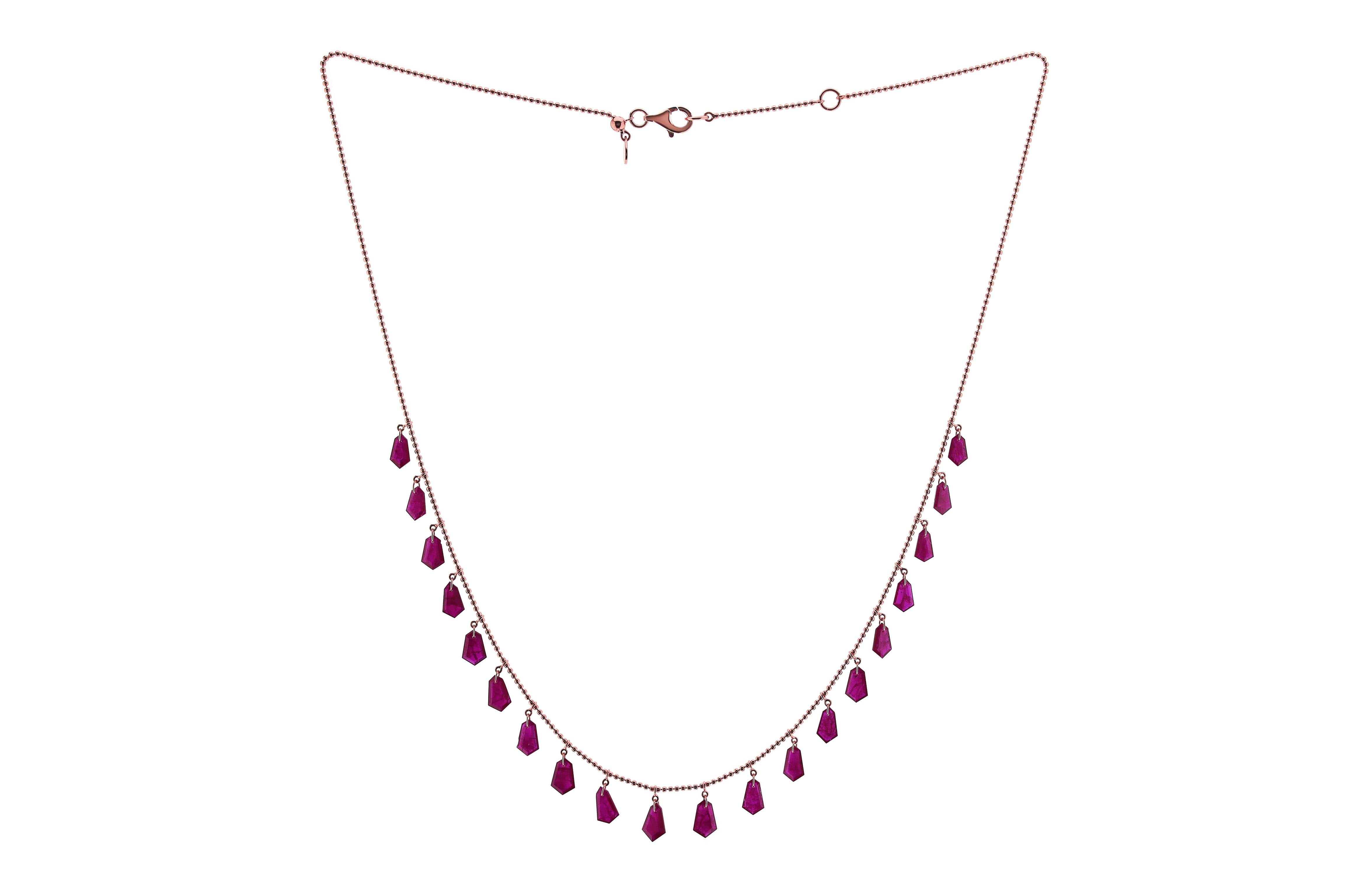 8.46ct RUBY KITE FOS  NECKLACE C13094