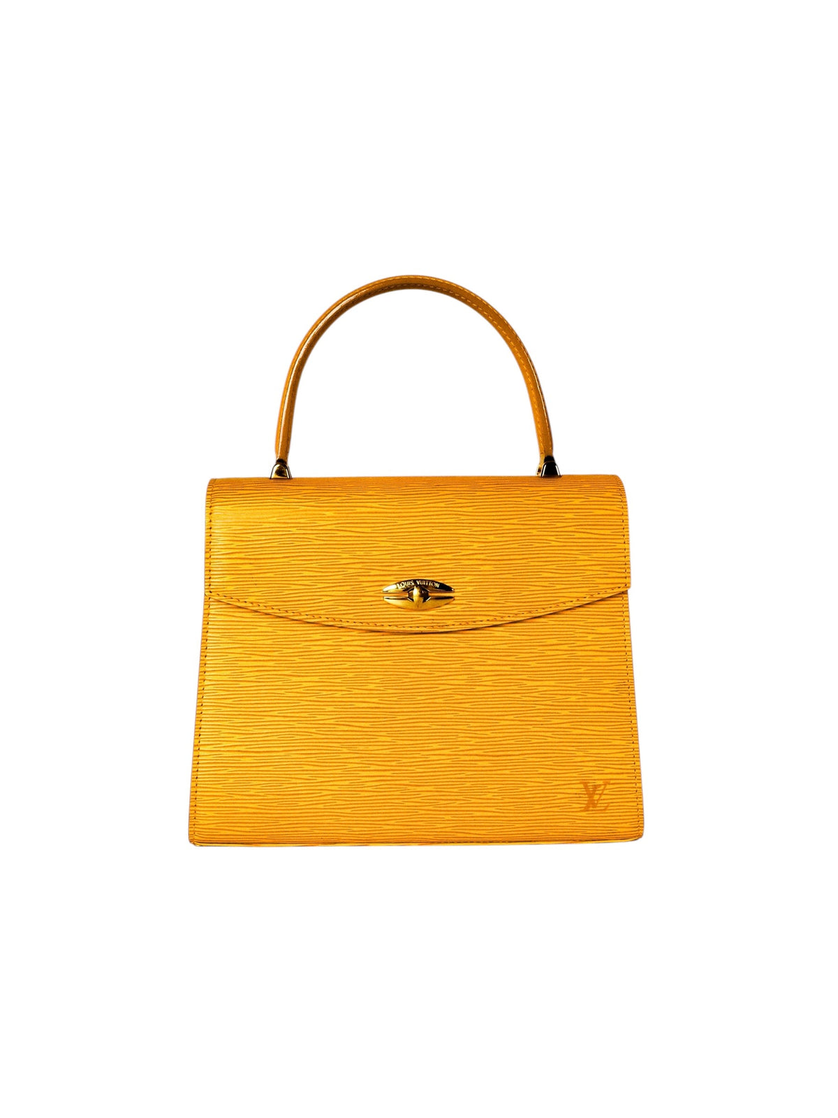 Louis Vuitton Yellow Malesherbes Epi Top Handle Bag