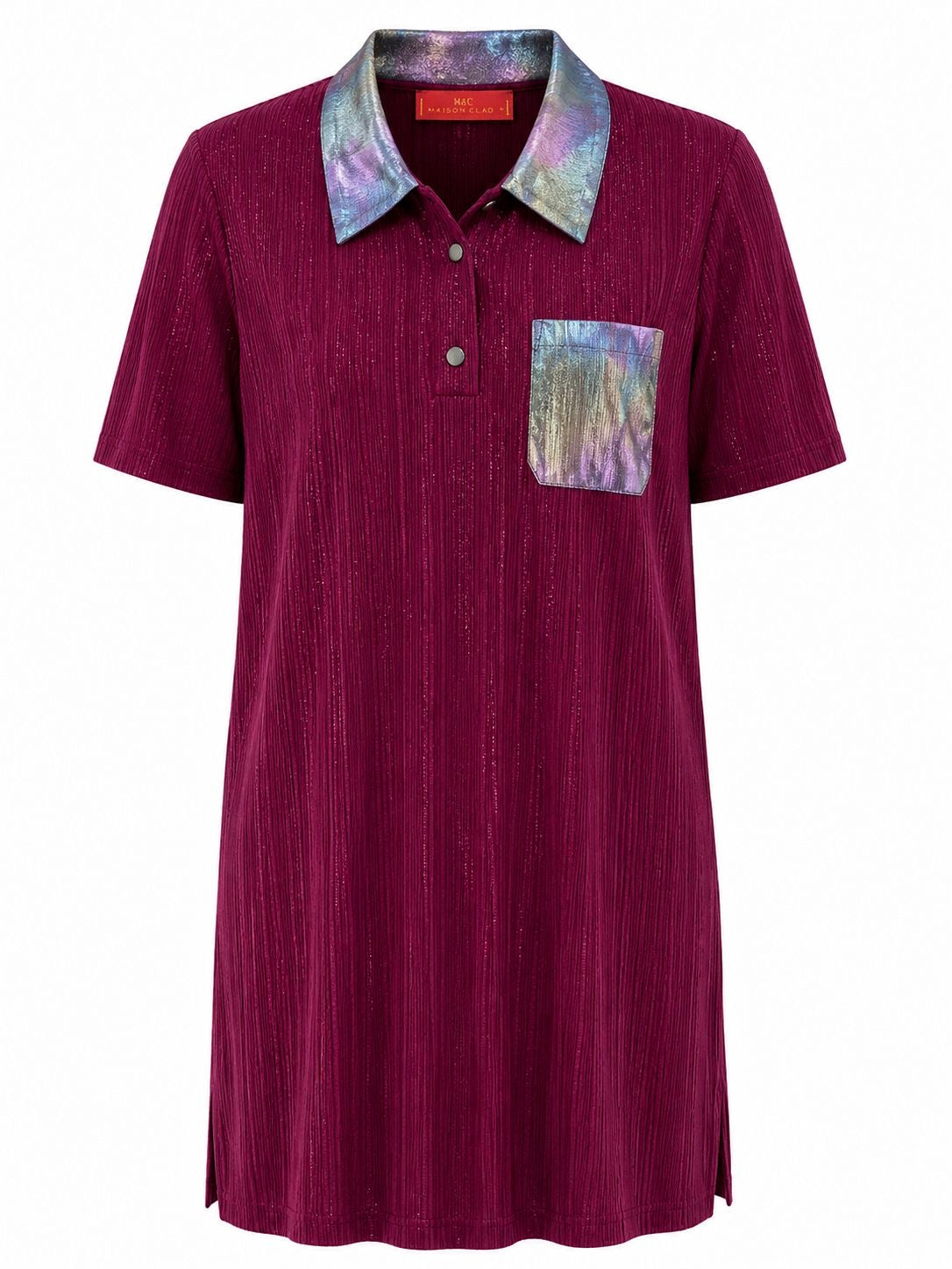 DRESS POLO BURGUNDY CHIFFON MCL11868