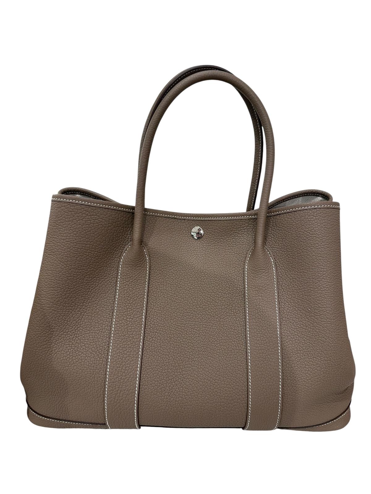 Hermes Garden Party Etoupe 36 Clemence