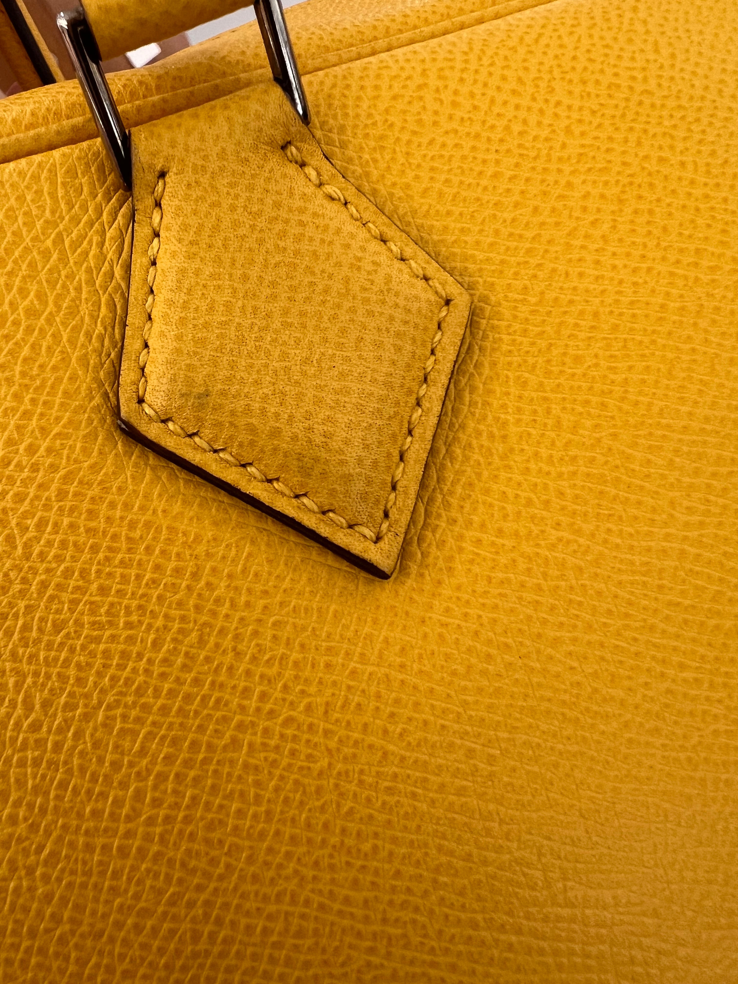 Hermes Plume 28 Soliel Epsom PHW #A square Y1997 SKCH4086