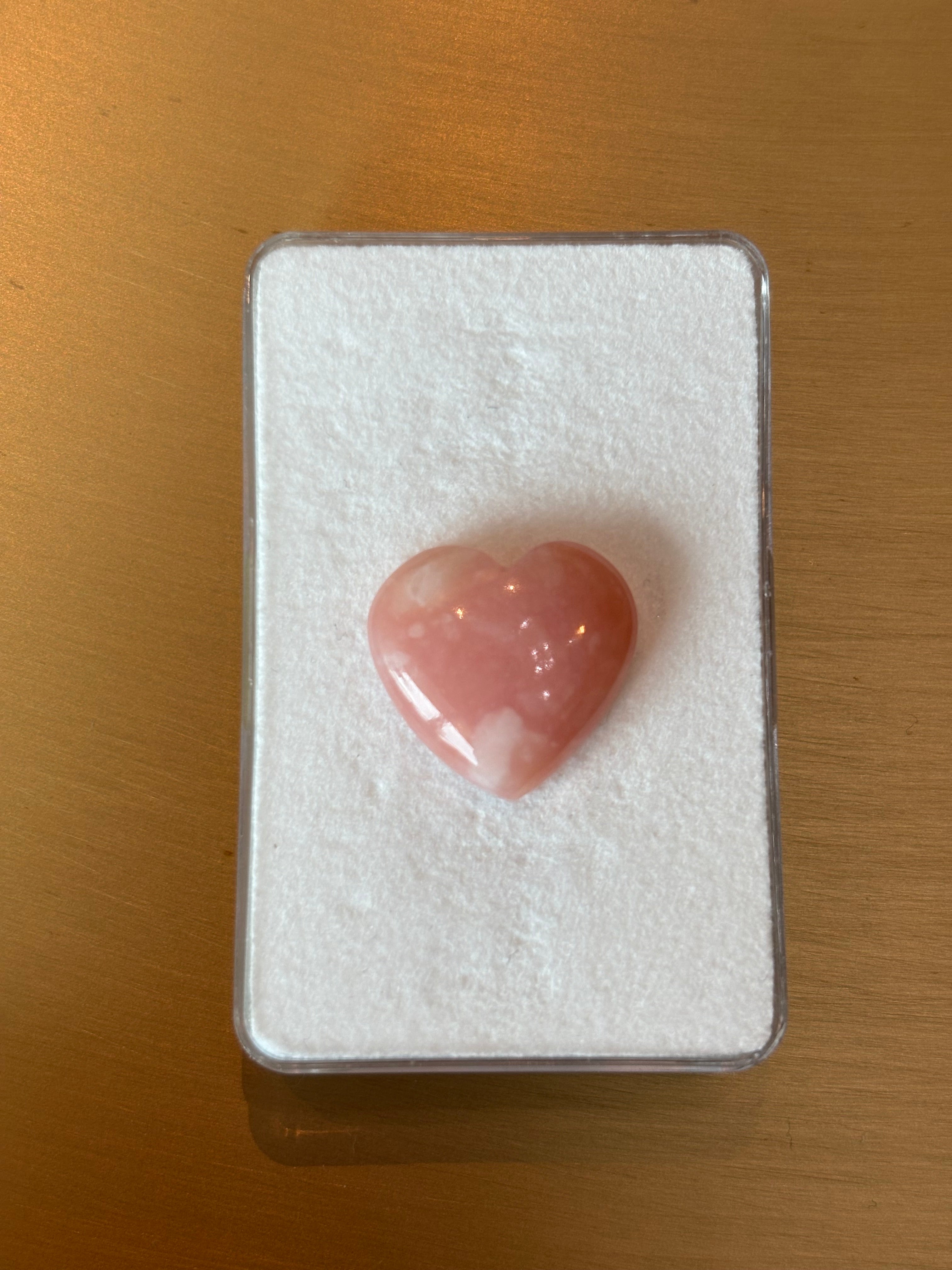 8.90ct Pink Opal Peru Heart THAIC0122
