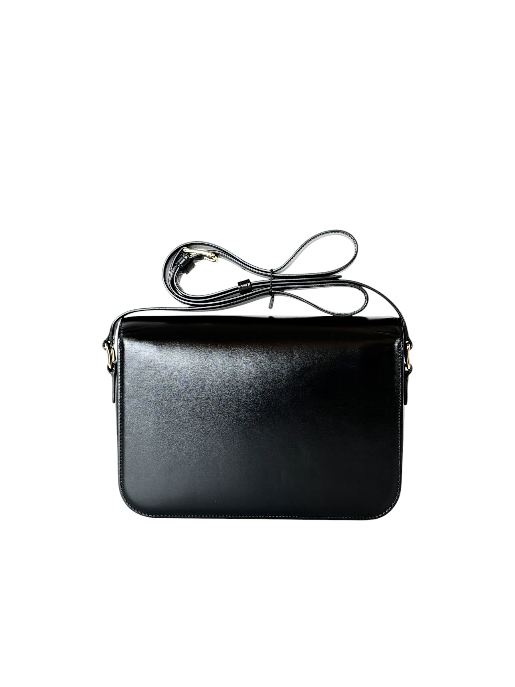Celine Black Triomphe Classique 22cm Bag