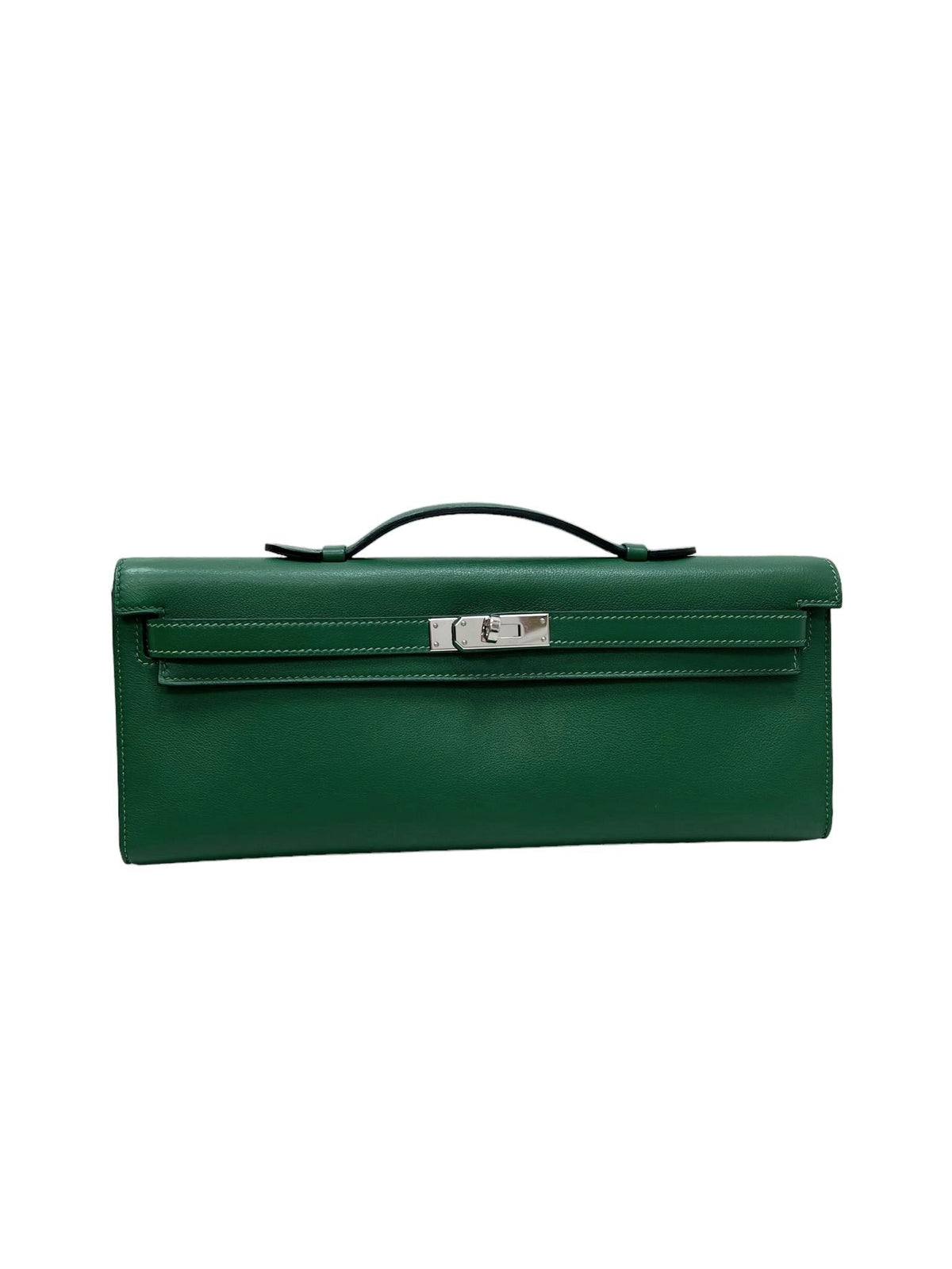Hermes Kelly Cut in Vert Bengale Green Swift with PHW