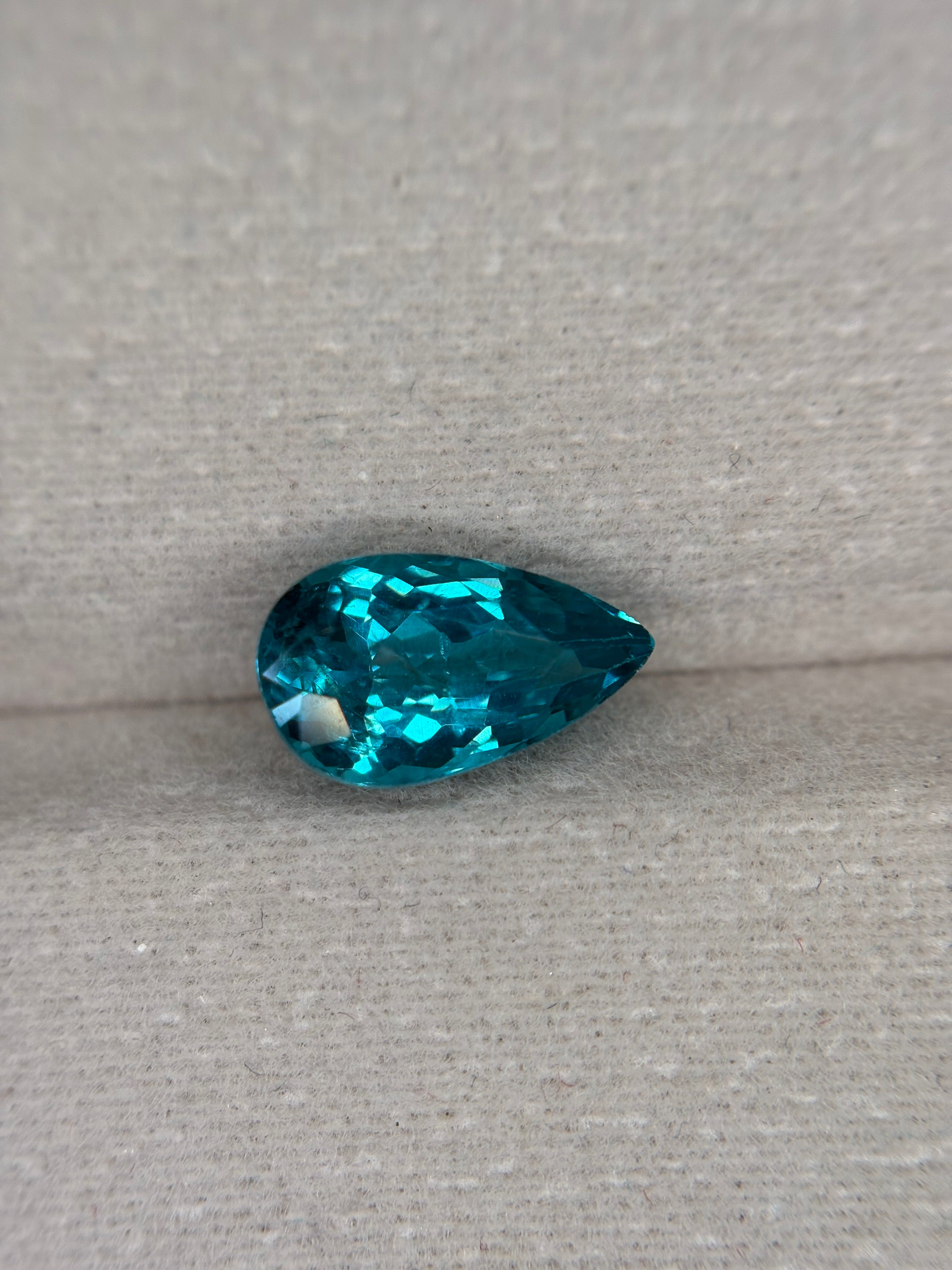 2.20ct Neon Apatite Pear THAIC0495