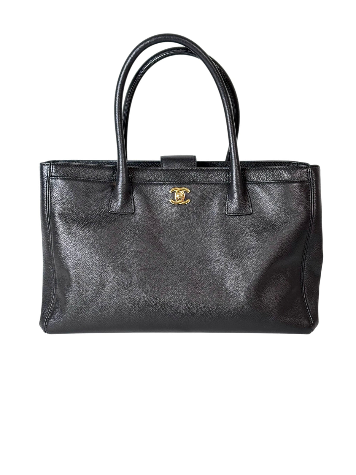 Chanel Black Executive Tote with Strap