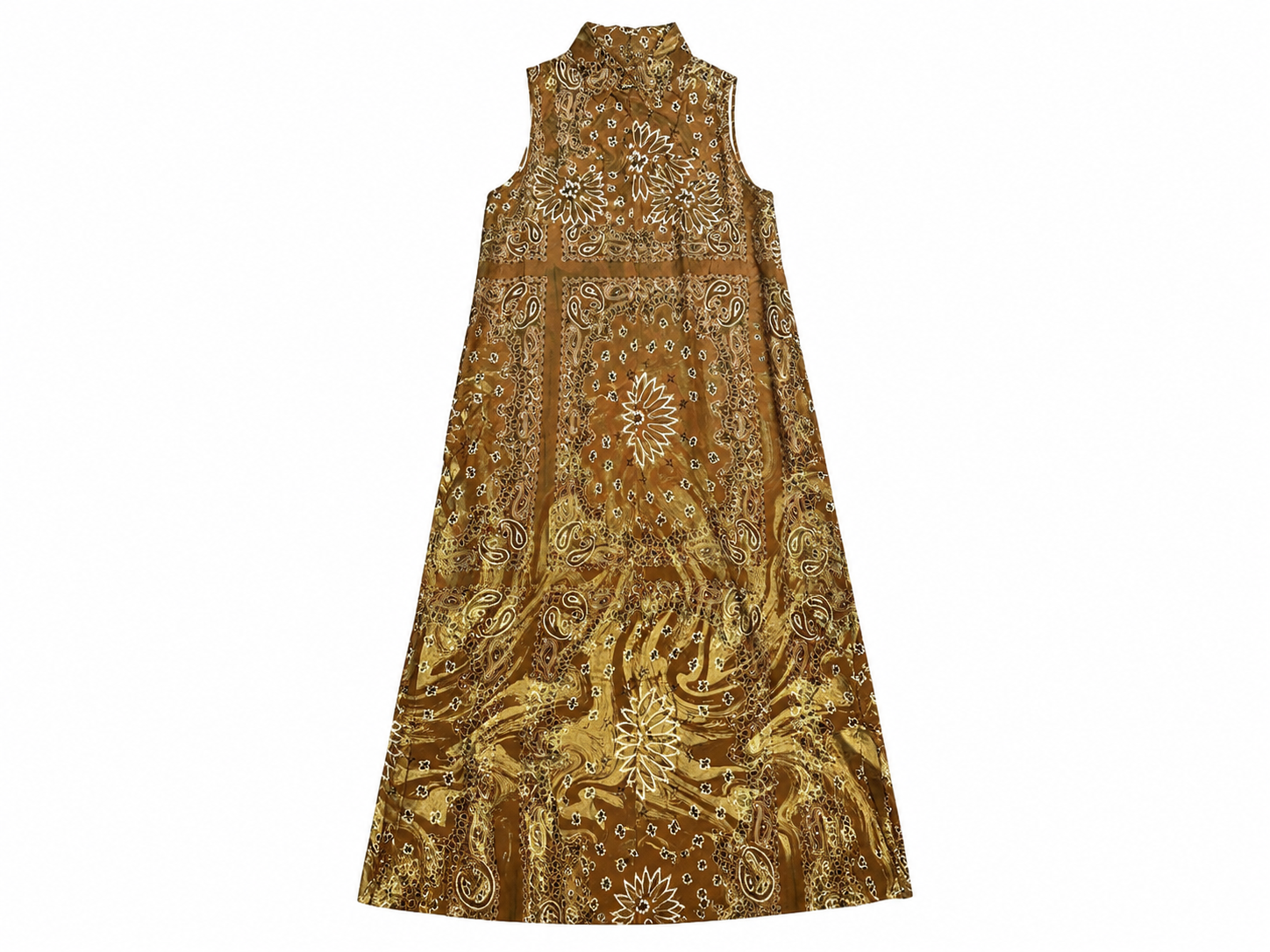 DRESS MORISETTE CHOCOLATE BANDANA WAVE SILK MCL13108