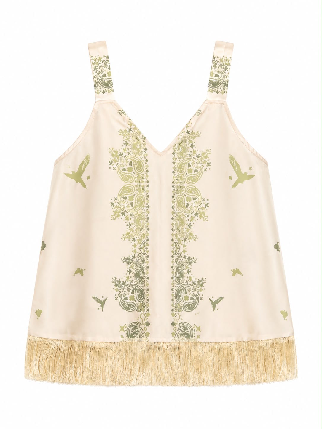 TOP BANDANA DOVE FRINGES MCL11695