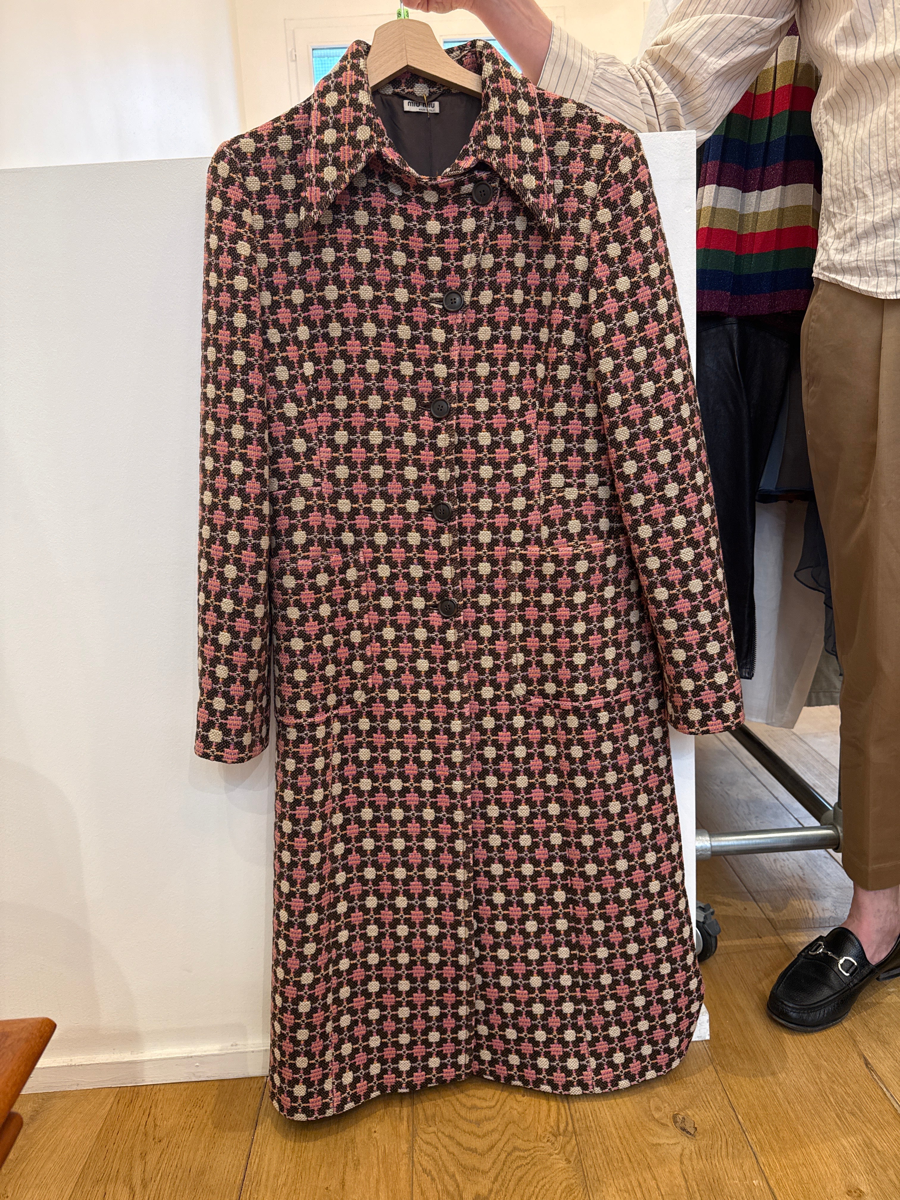 Miu Miu Colorful tweed coat AGC3643