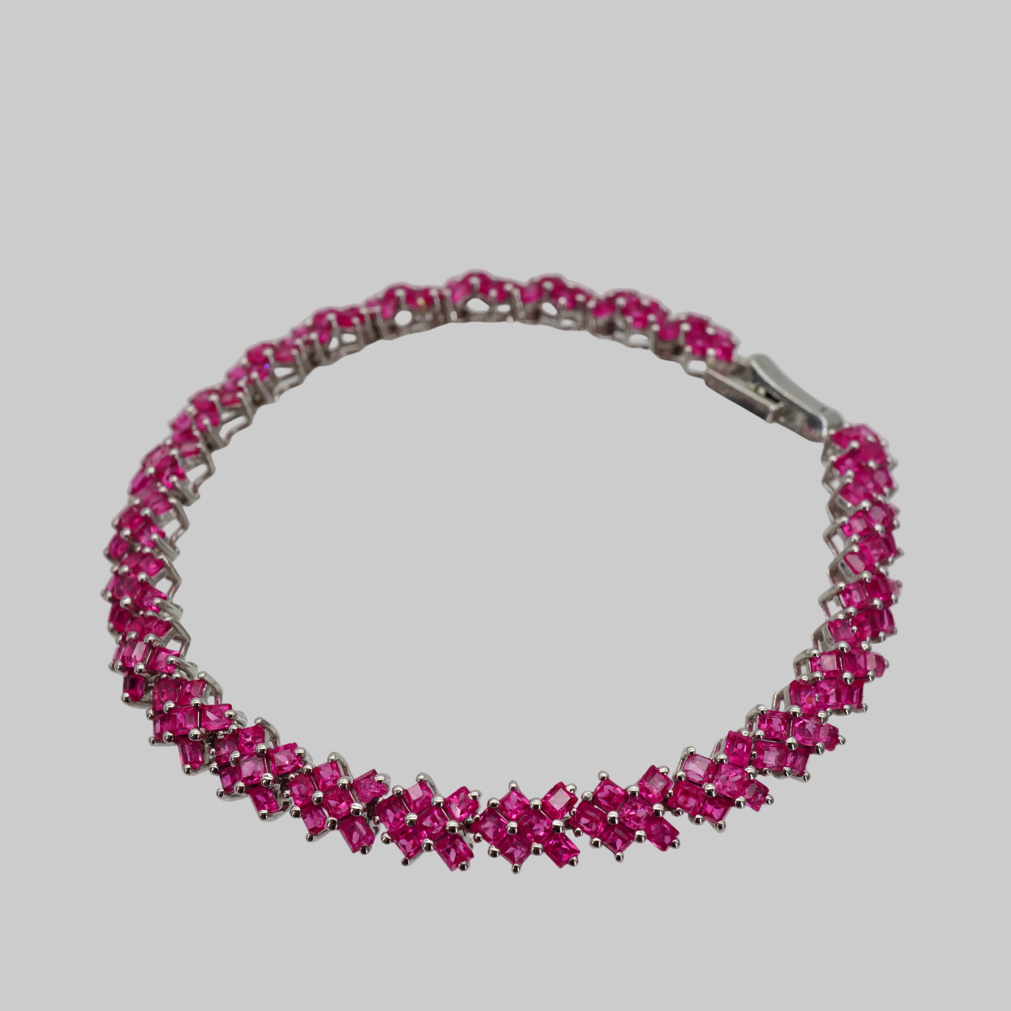 SEN BY SANDY HOT PINK SPINEL BRACELET WG AVCHK386