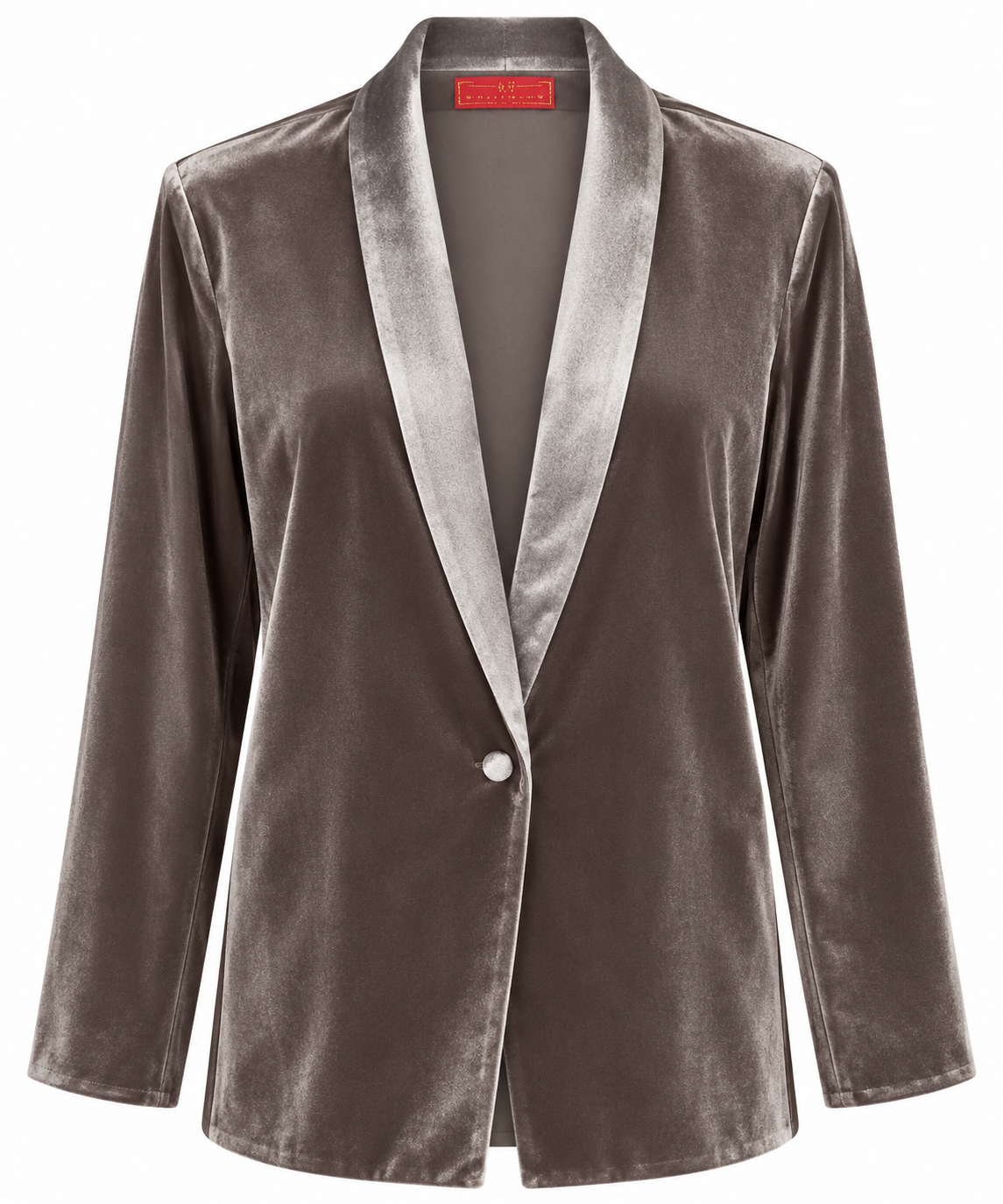 JACKET JACKSON TAUPE SILK VELVET MCL13613