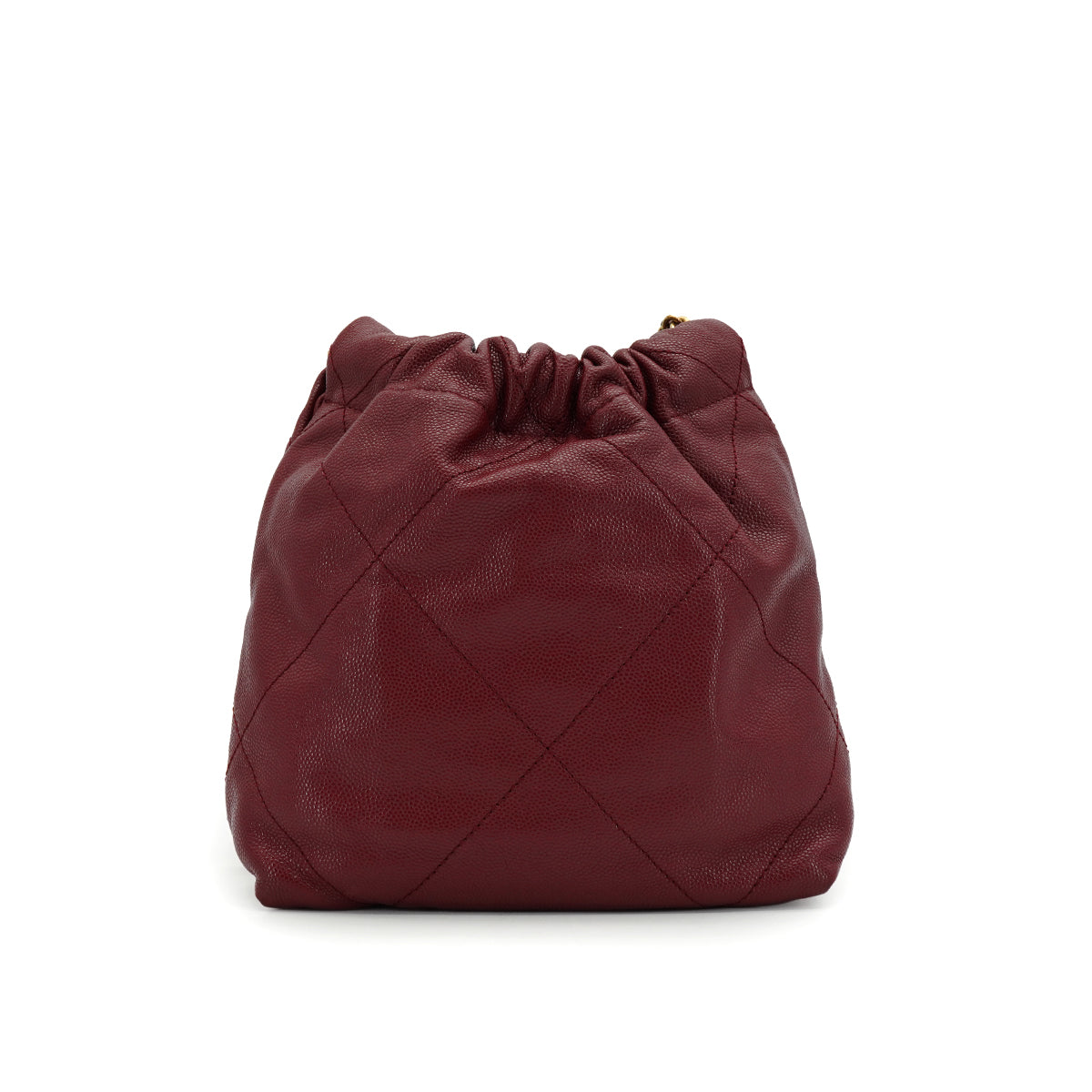 CHANEL 22 MINI CHAIN SHOULDER BAG BORDEAUX CAVIAR SKIN GOLD HARDWARE 90335879