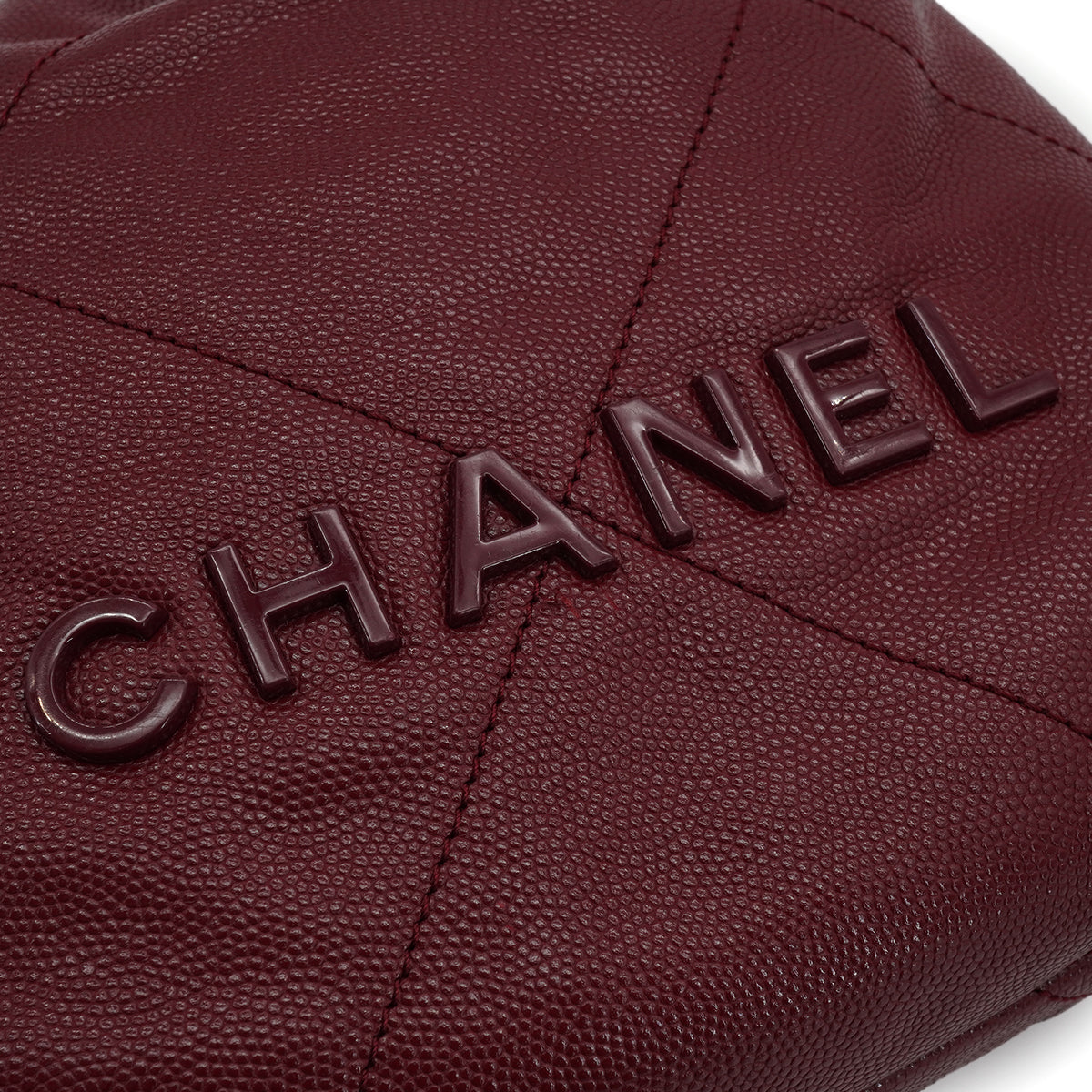 CHANEL 22 MINI CHAIN SHOULDER BAG BORDEAUX CAVIAR SKIN GOLD HARDWARE 90335879