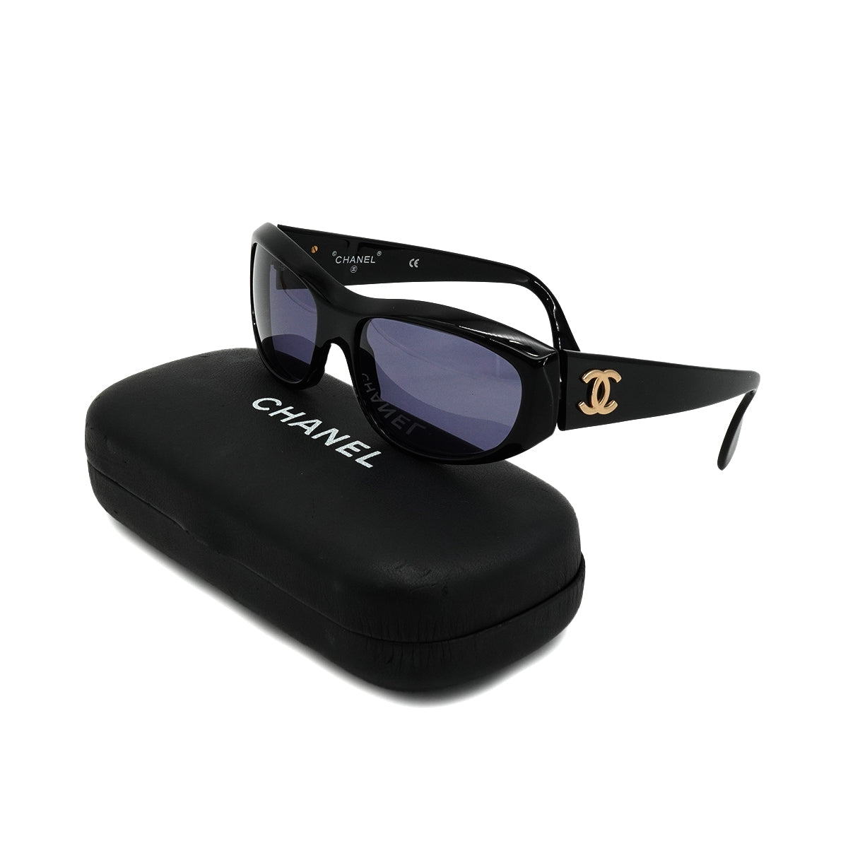 VINTAGE CHANEL COCOMARK SUNGLASSES BLACK EYEWEAR 90334277