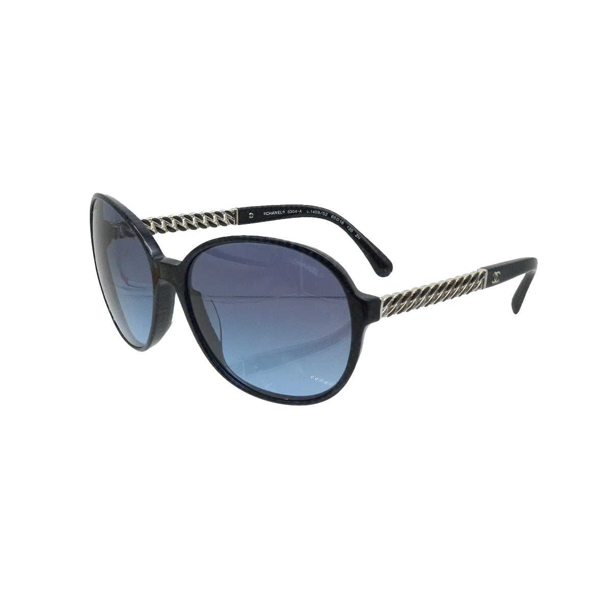 CHANEL COCOMARK SUNGLASSES CHAIN BLUE EYEWEAR 90338387
