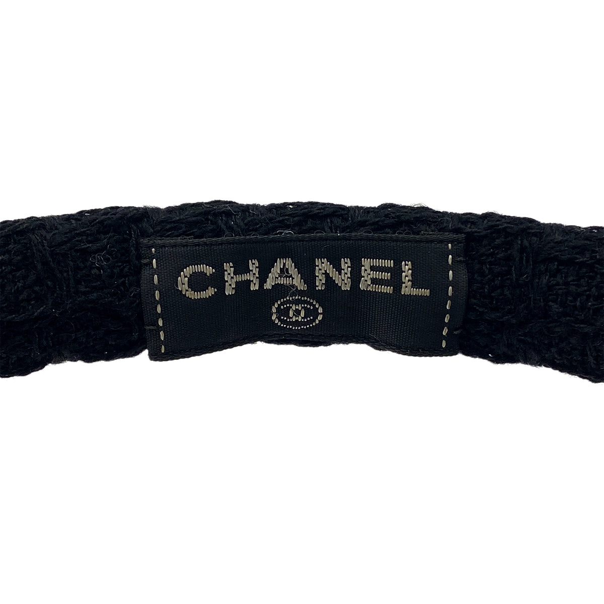 CHANEL EARMUFFS COCOMARK BLACK GOLD RABBIT FUR 90319709