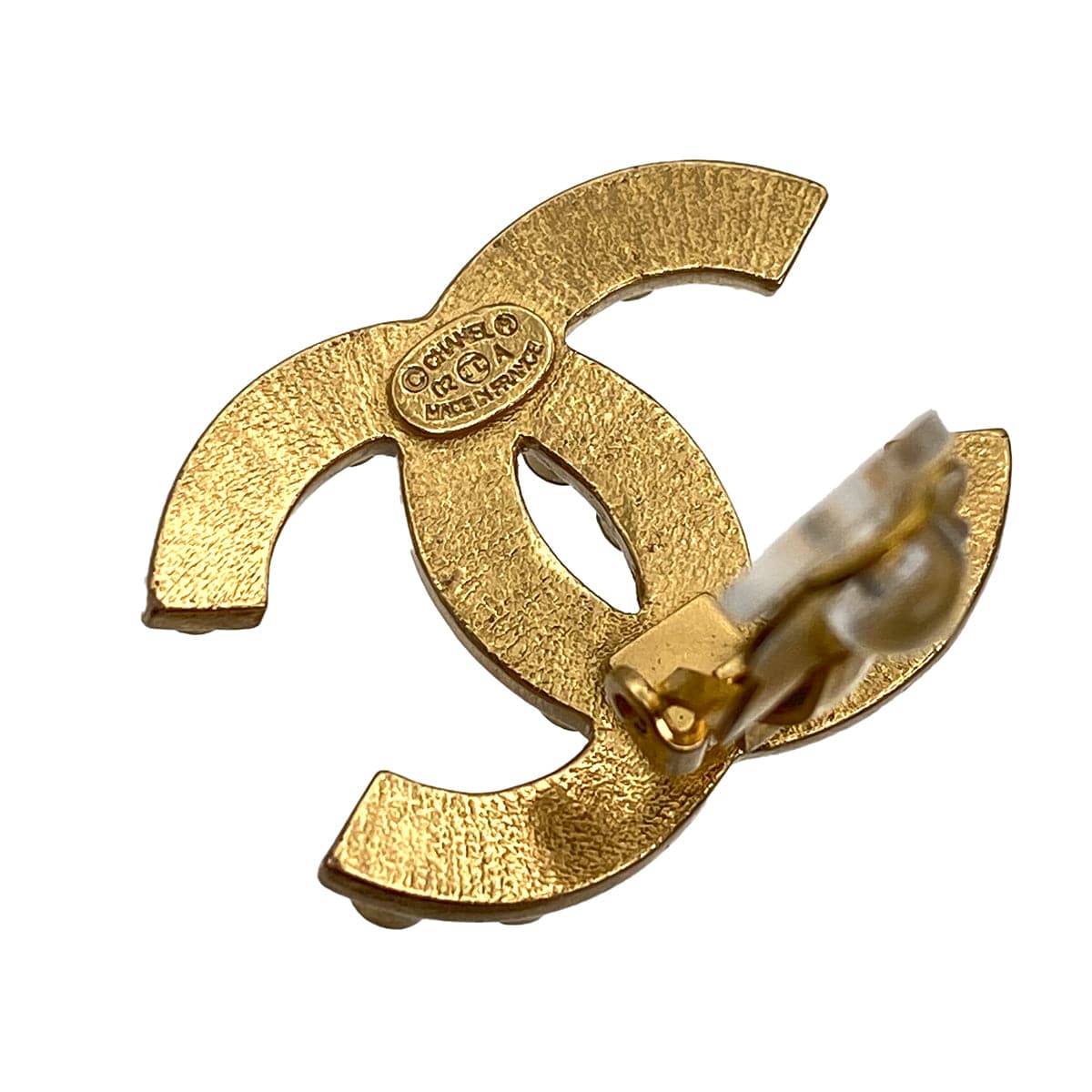 CHANEL EARRINGS COCOMARK GOLD ACCESSORY 02A 90321140