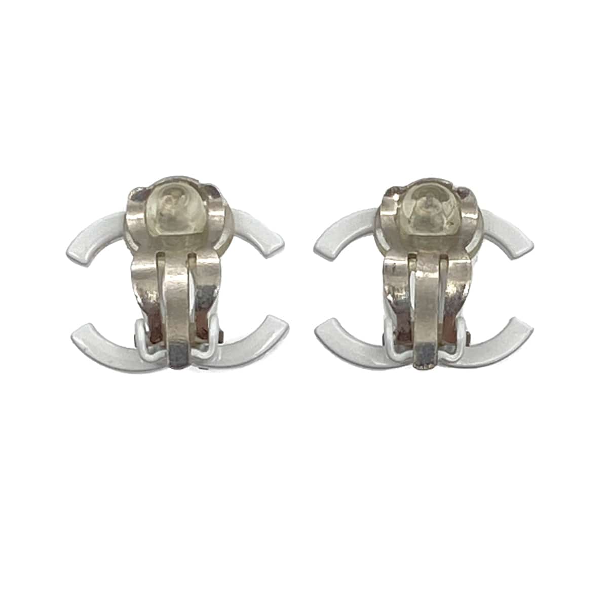 CHANEL EARRINGS COCOMARK WHITE ACCESSORY 04C 90321030