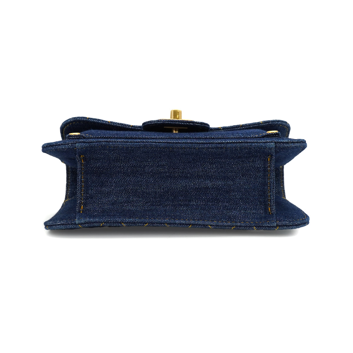 CHANEL MATELASSE CHAIN SHOULDER BAG BLUE DENIM GOLD HARDWARE 90341448