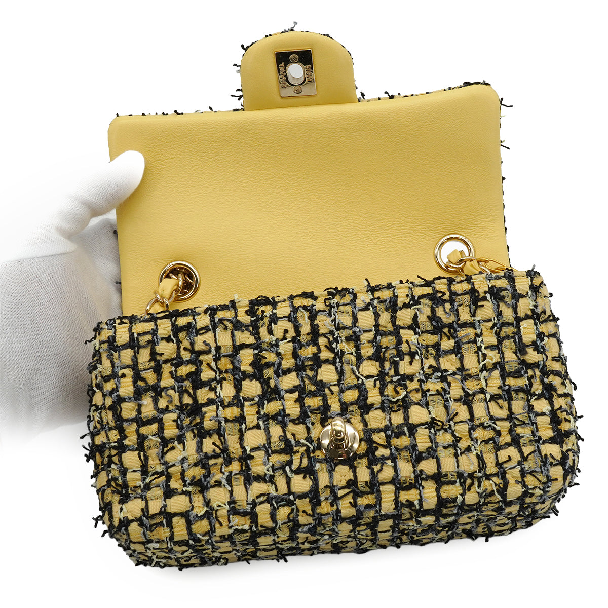 CHANEL MATELASSE CHAIN SHOULDER BAG MULTICOLOR TWEED GOLD HARDWARE 90339165
